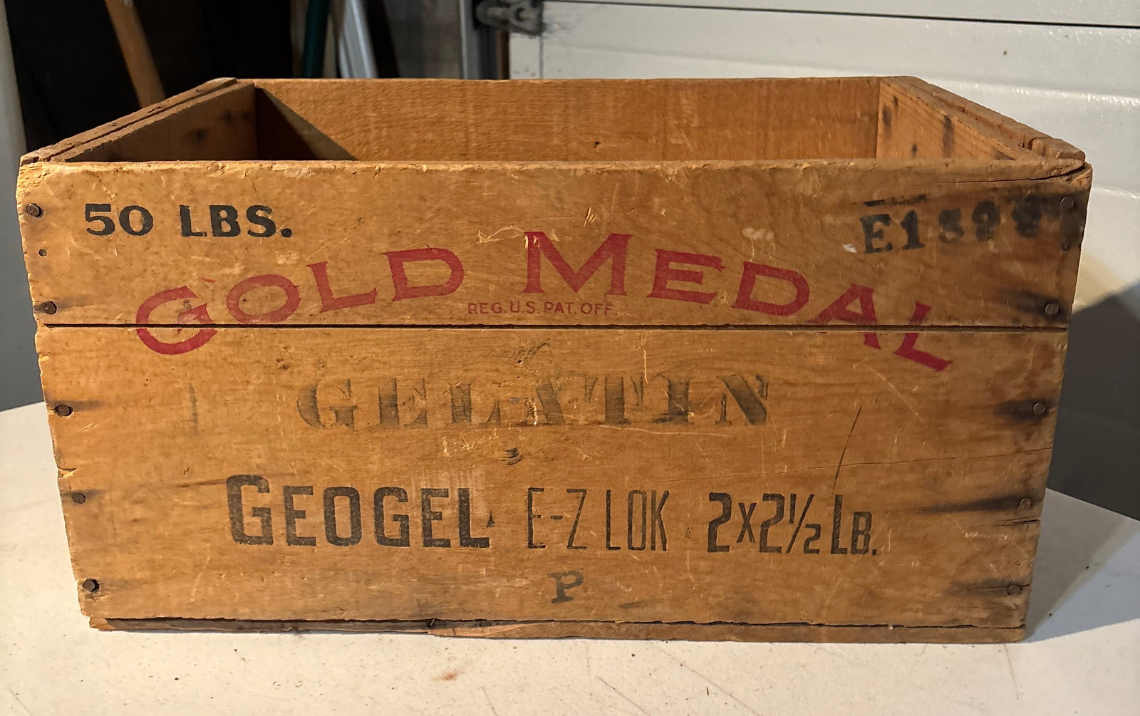 Antique Gold Medal Explosives Wood Crate Box - 3