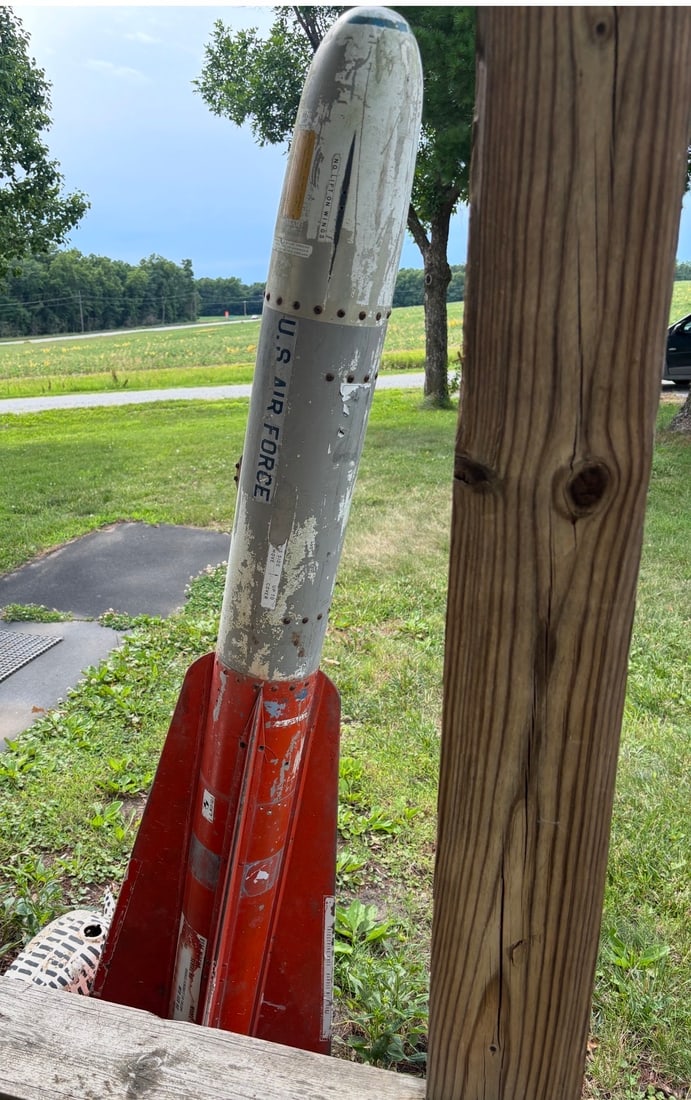 Disarmed Authentic Cold War USAF Aim-4 Falcon Missle Yard Art (1 of 8)