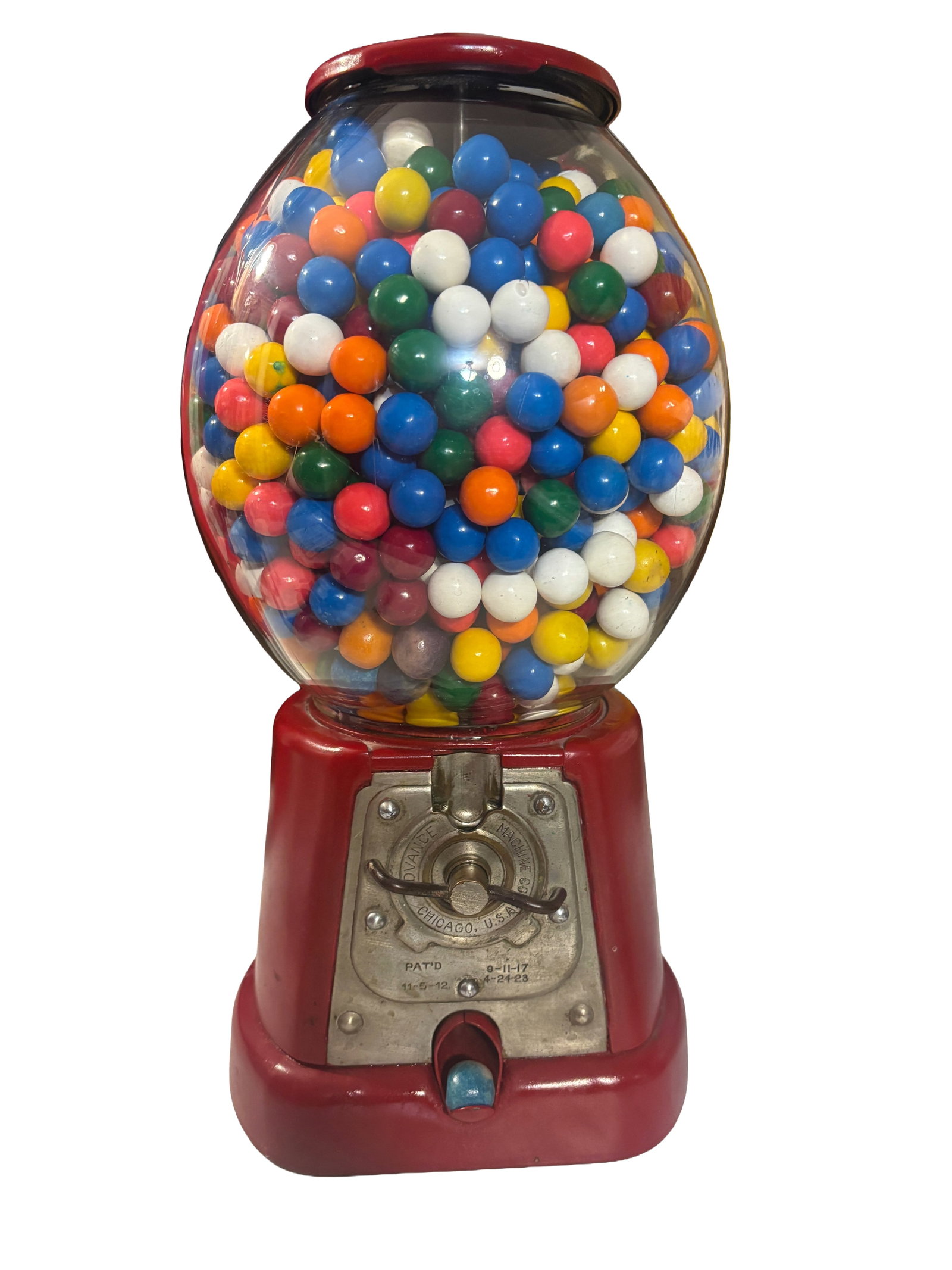 Antique 1920s Advance Model D 1¢ Gumball Machine (1 of 9)