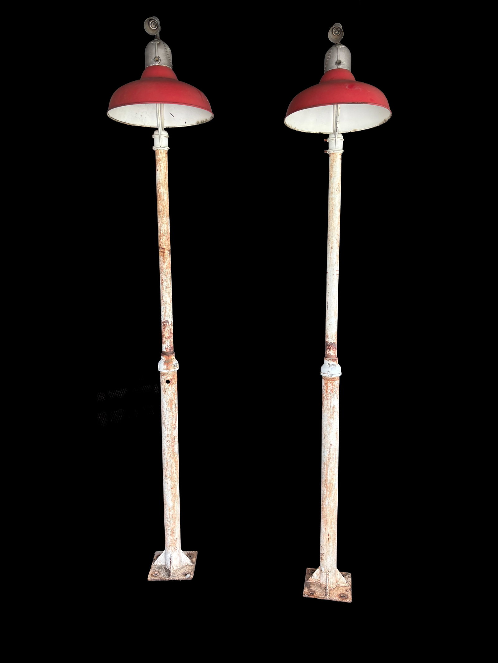 1940s–1950s 9’ Revere Gas Station pump island Pole lights (1 of 11)