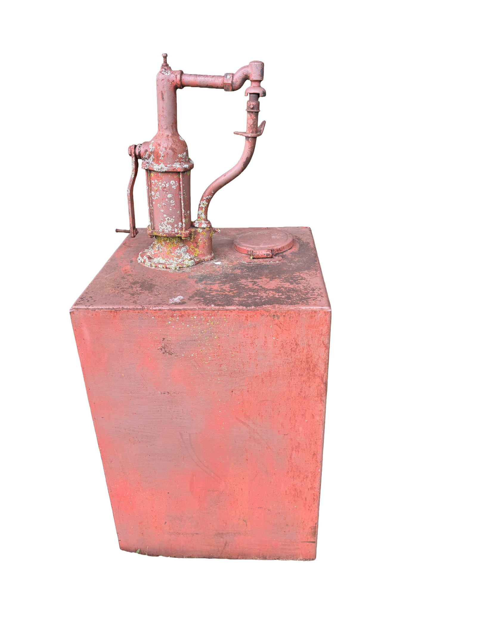 Vintage Industrial Oil Lubester Pump Dispenser Tank – Gas Service Station (1 of 2)