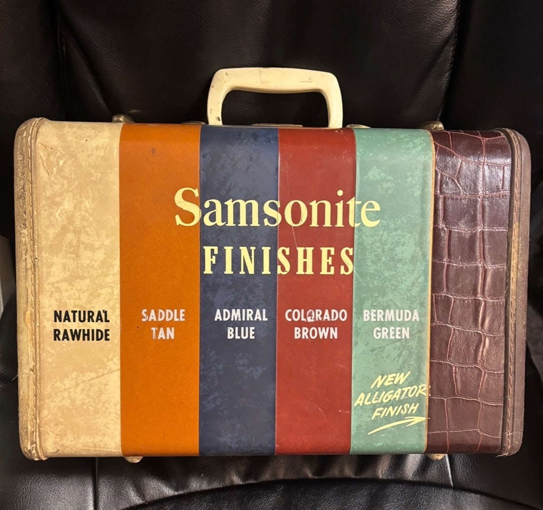 Rare original 1950s Samsonite "Finishes" Salesman Sample Demonstrator Suitcase (1 of 6)