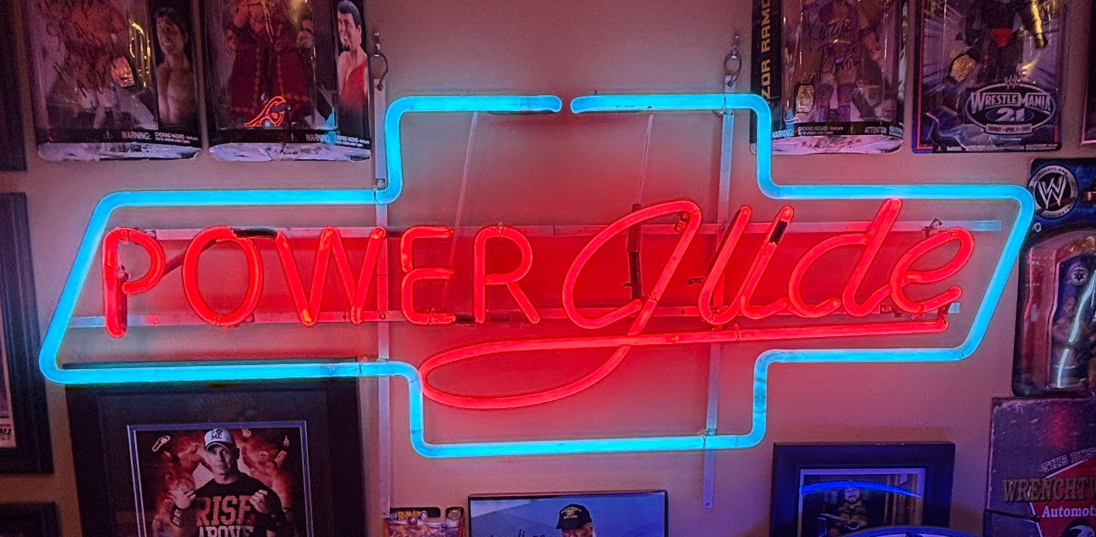 Rare 1950s Chevrolet "Powerglide" Dealership Showroom Window Skeleton Neon Sign (1 of 6)