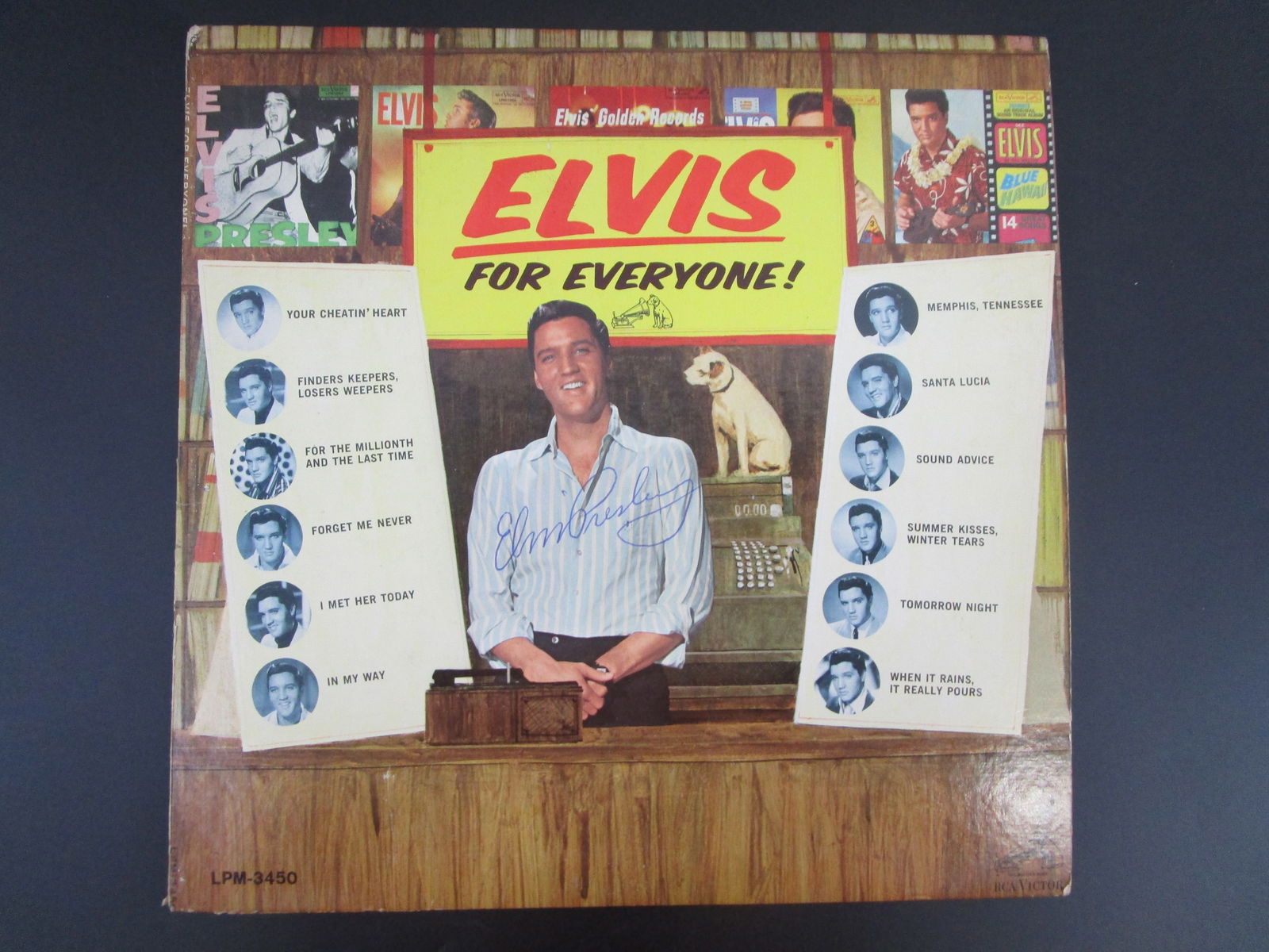 Elvis for Everyone! Album Cover Signed by Elvis Presley (1 of 4)