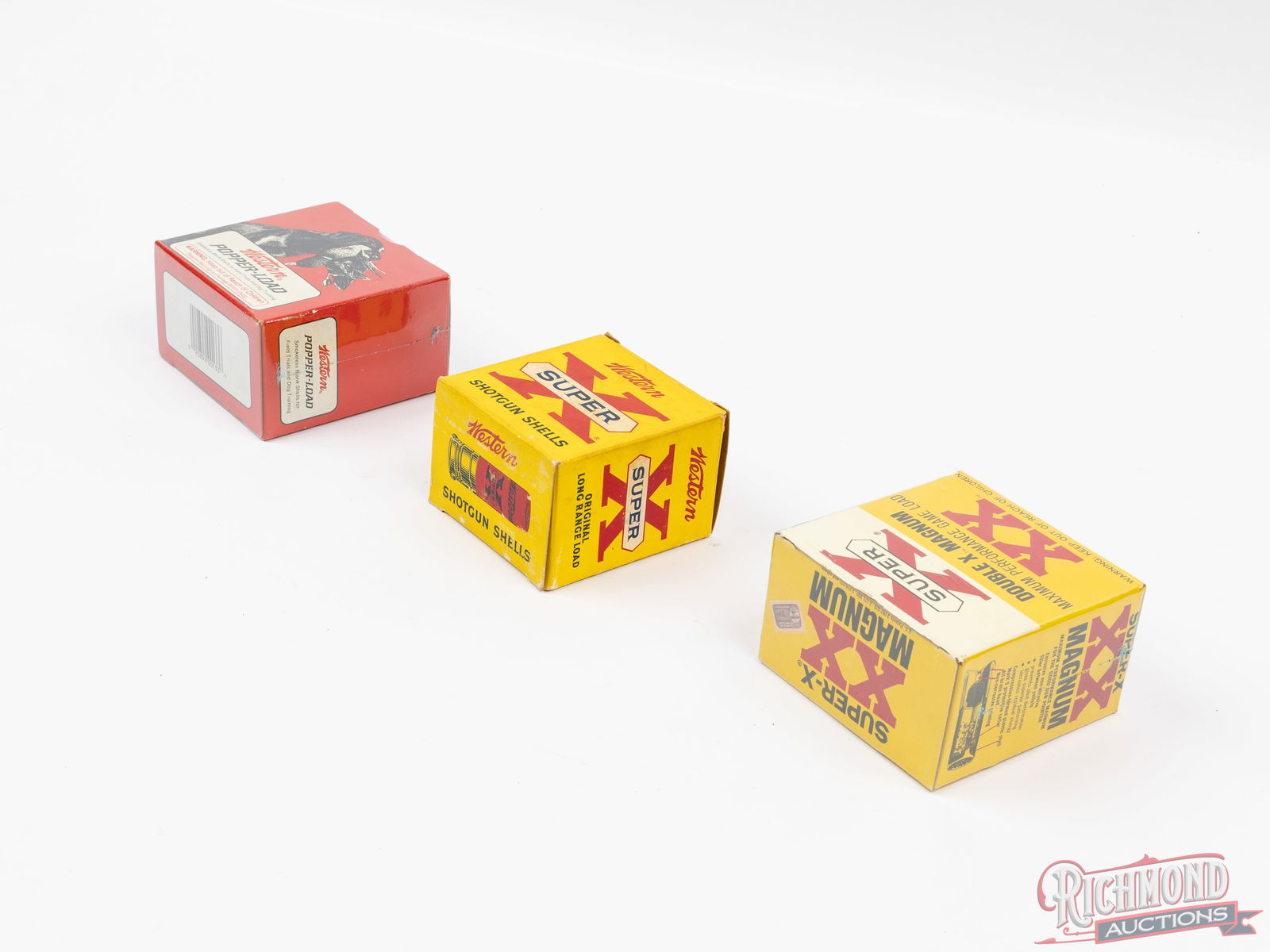 Three Collector Boxes Of Western X 12 Gauge Popper Load And Rare 14 Gauge Aluminum Shot Shells - 2