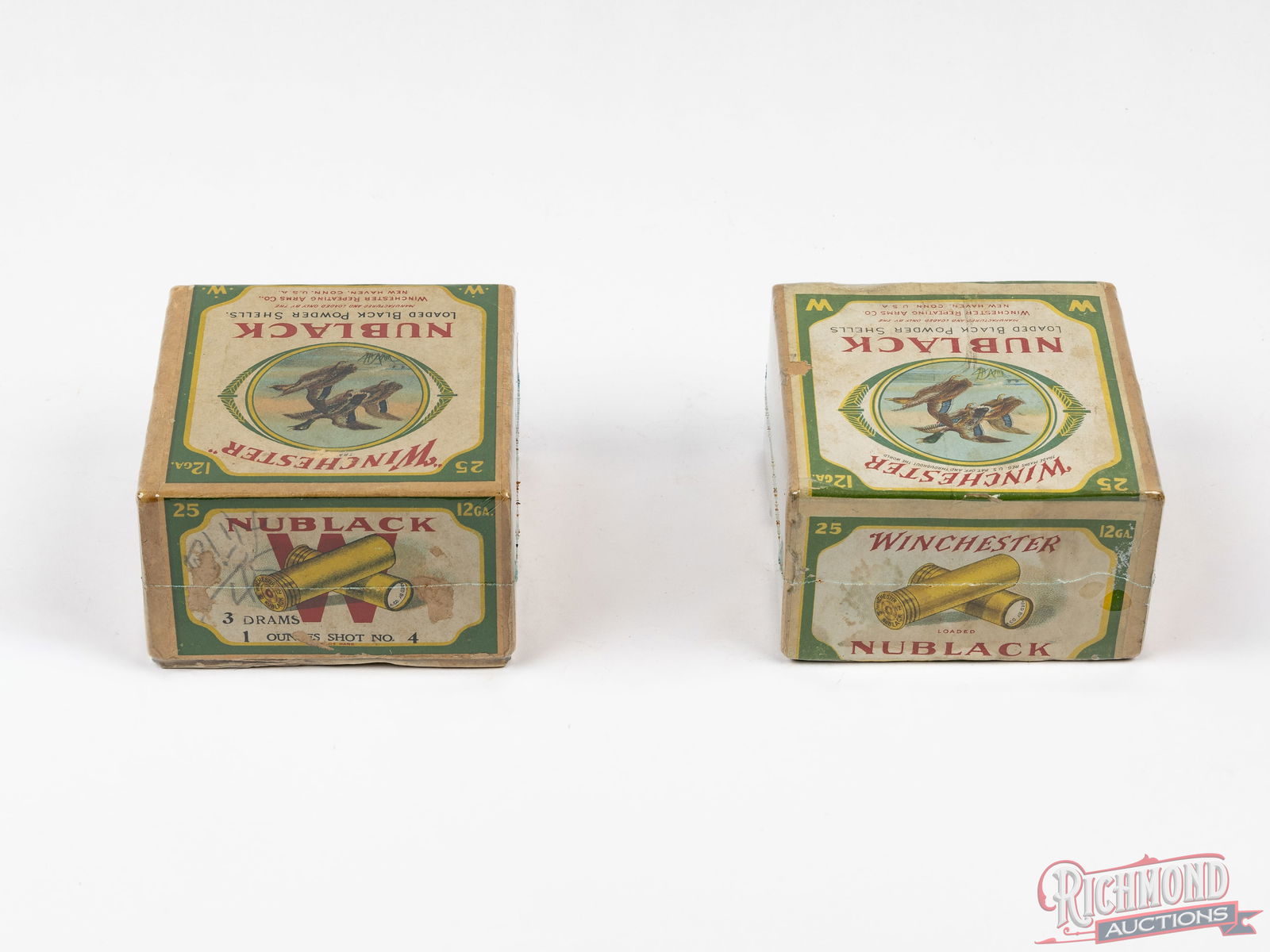 Two Winchester Nublack Collector Shot Shell Two-Piece Boxes 12 Gauge - 2