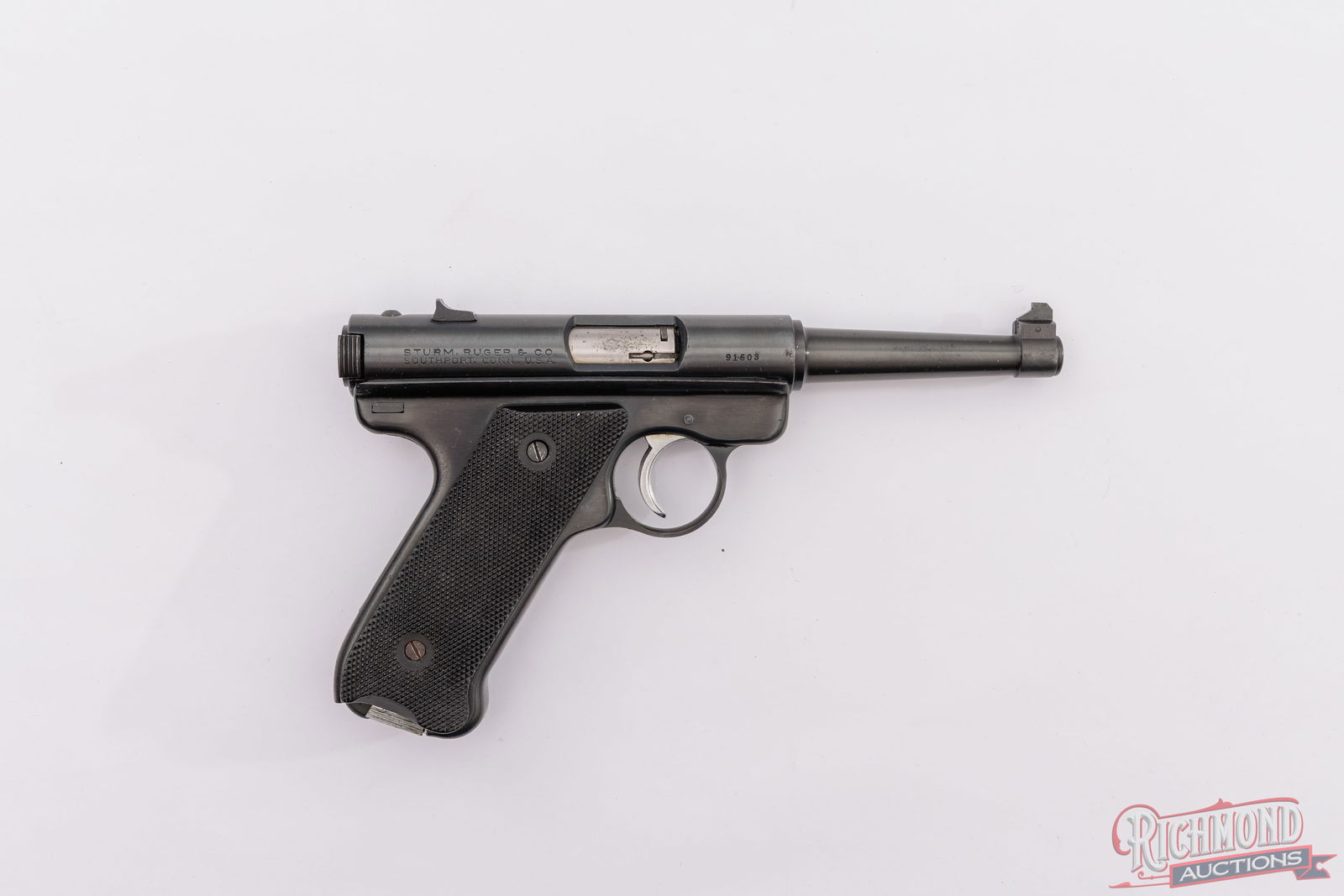 1954 Sturm Ruger Mark I .22 LR Semi-Auto Pistol In Original Red Box - 3