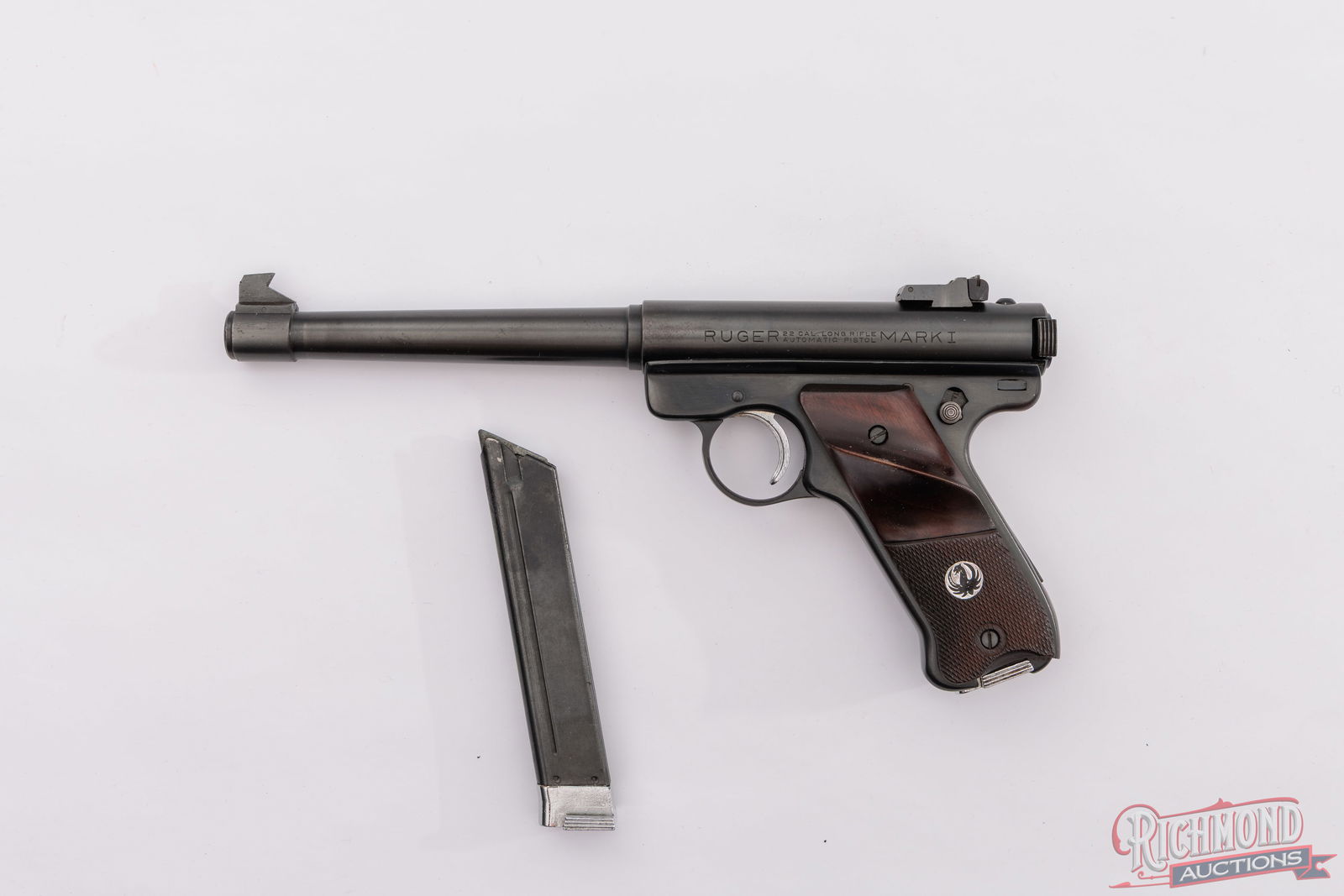 1965 Sturm Ruger Mark I Target .22 LR Semi-Auto Pistol In Original Yellow Box - 2