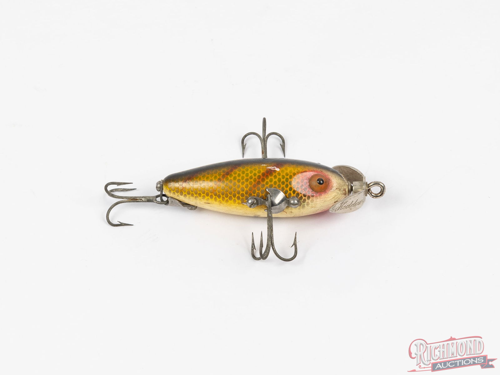 Heddon Baby Dowagiac Vintage Fishing Lure Perch Color - 2
