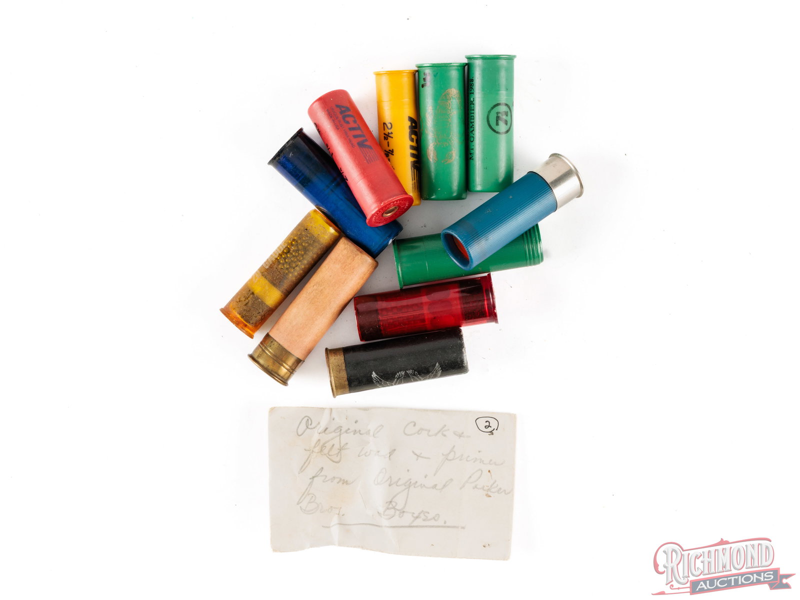 Lot Of Collectible Vintage Factory 11 Loaded Odd Plastic Shotshell Ammunition (1 of 1)