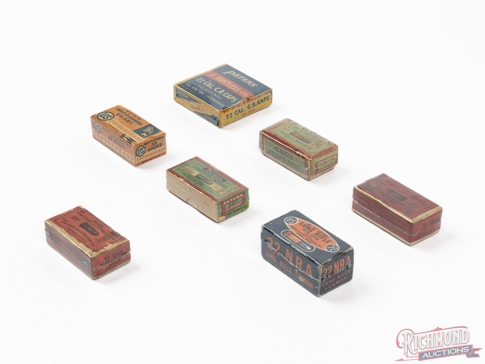 7 Collector Boxes of Peters & US Cartridge Co Assorted .22 Rimfire Ammunition - 2