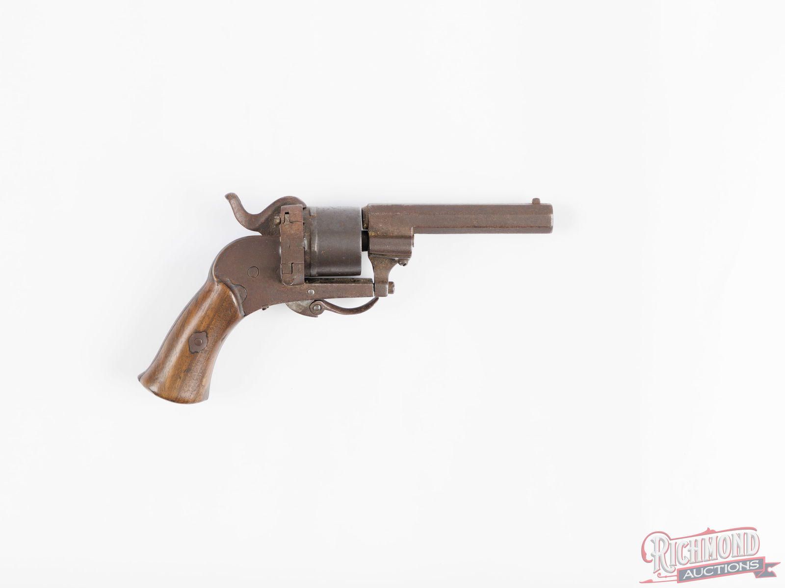 French Six Shot 7m/m Caliber Pinfire Revolver - 2