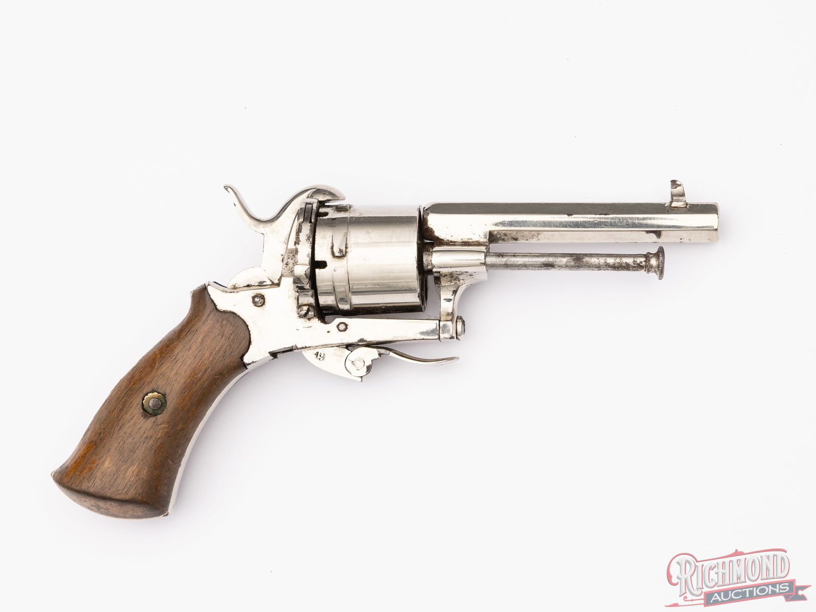 French Six Shot 7m/m Caliber Pinfire Revolver - 2