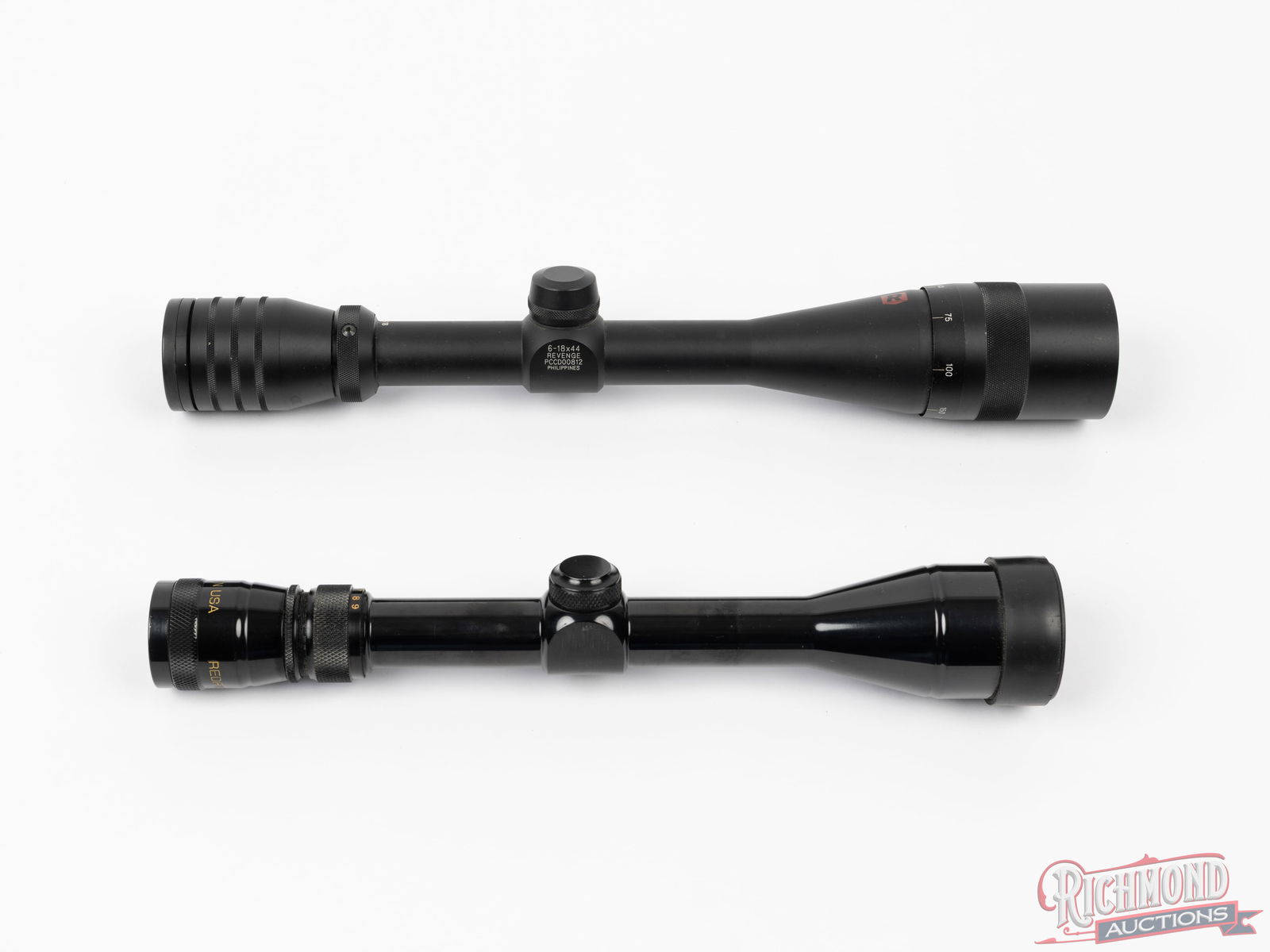 Two Redfield Riflescopes Partner 3x-9x and Revenge Varmint 6-18x44mm Scope - 2