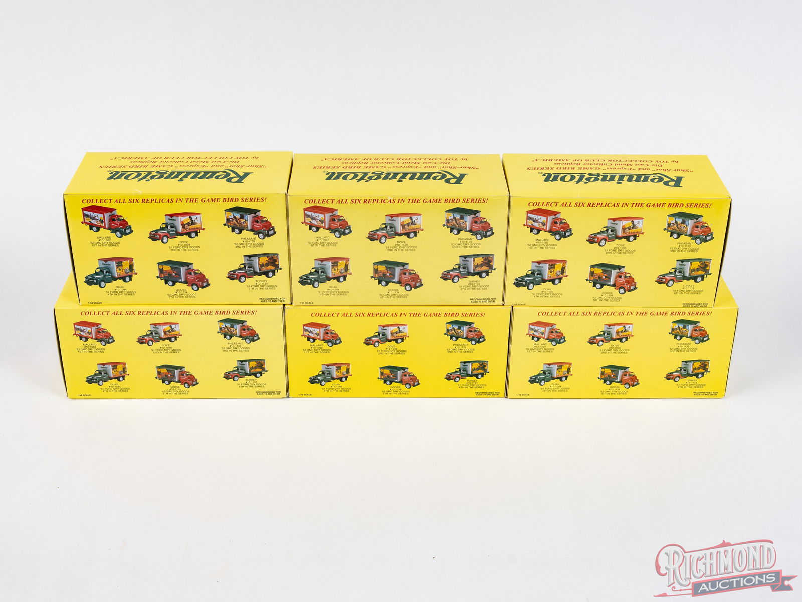 Complete Set Remington Game Bird Series Die-Cast Collector Trucks In Original Boxes - 2