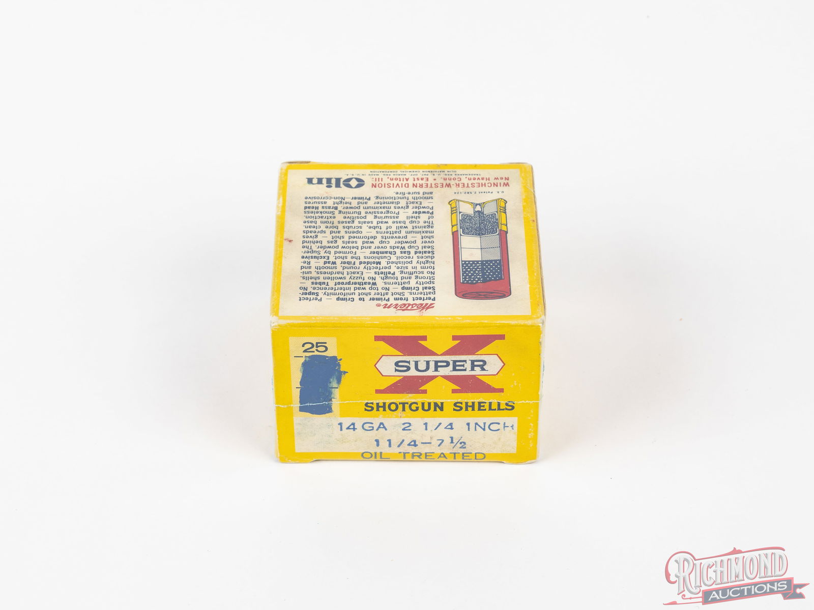 Full And Correct Western Super X 14 Gauge Oil Treated Shot Shell Box - 2