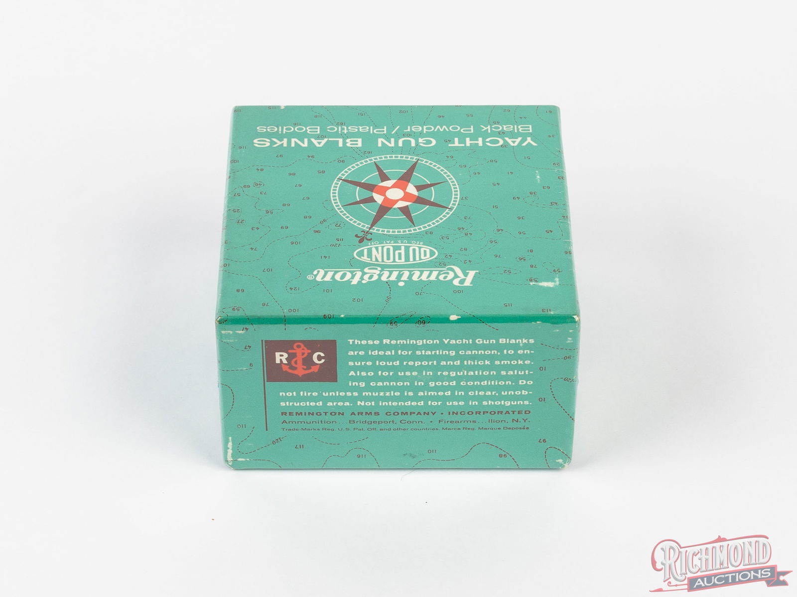 Rare DuPont Remington Yacht Gun Blanks 10 Gauge Two-Piece Collector Shell Box - 2