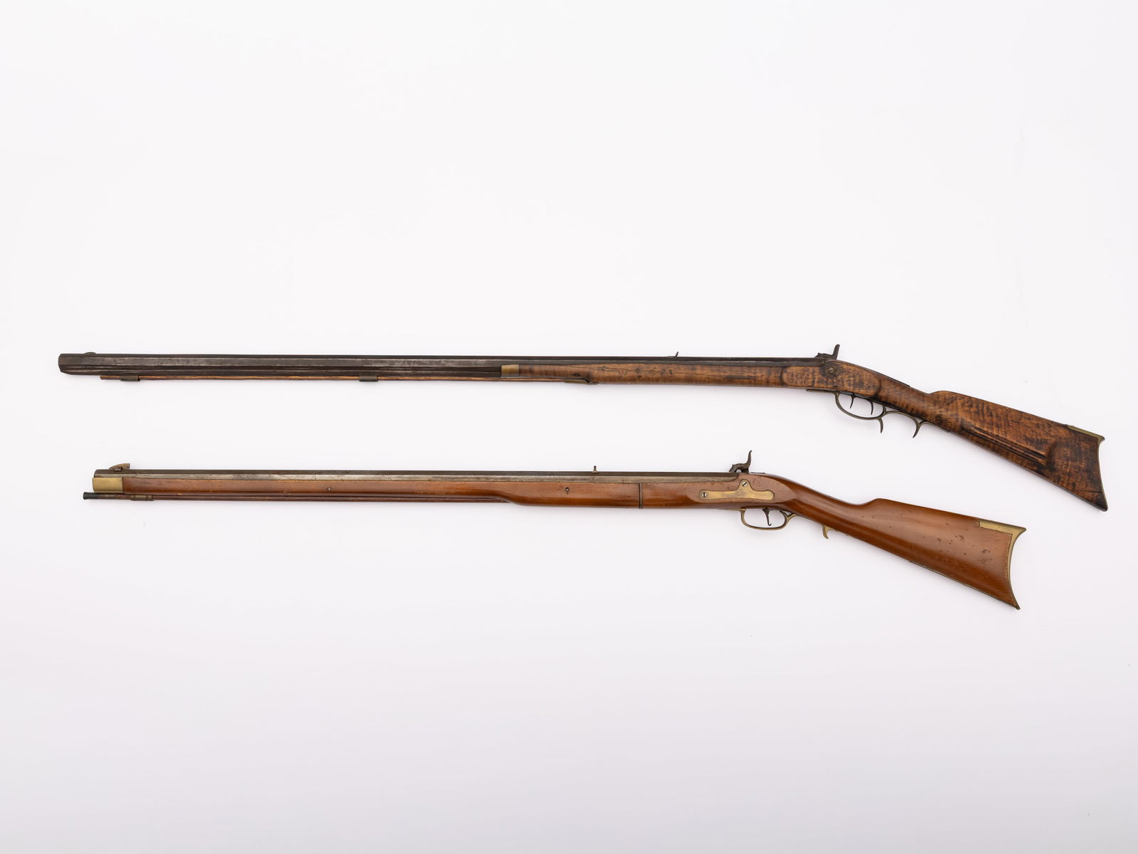 Lot Of Two Wall Hanger Percussion Rifles - 2