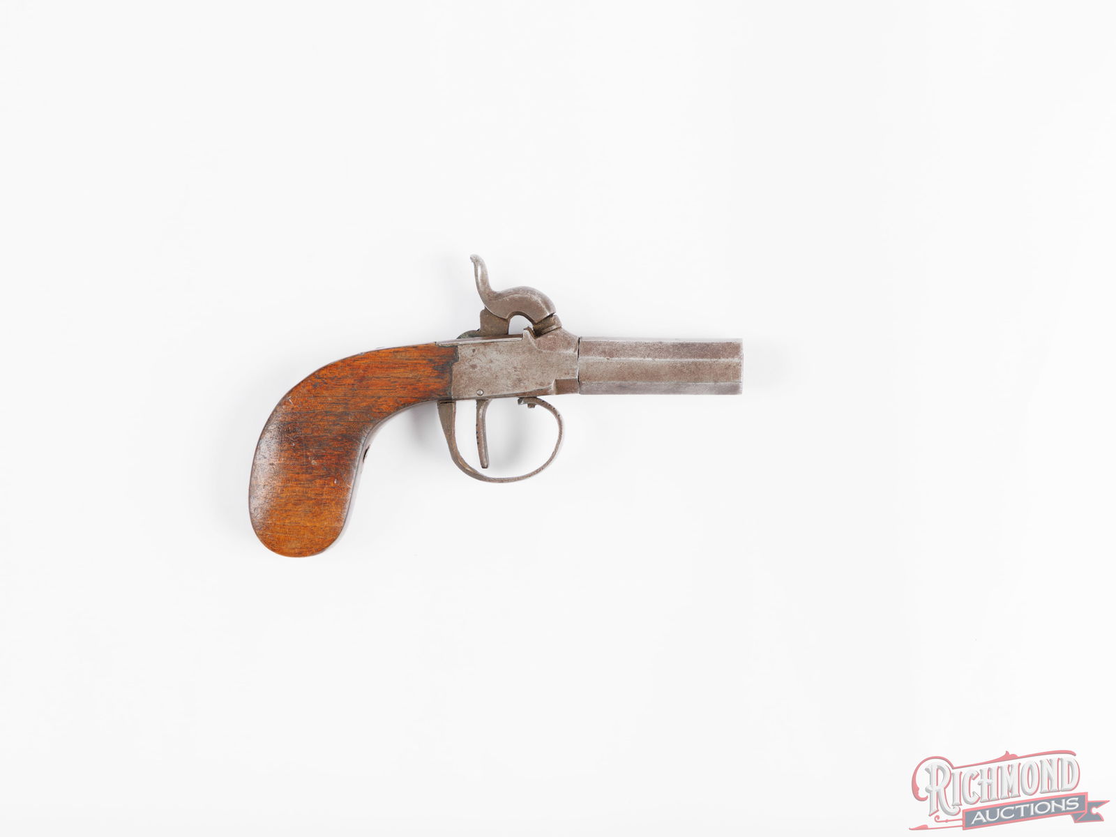 Belgian Percussion 44 Caliber Muff Pistol - 2