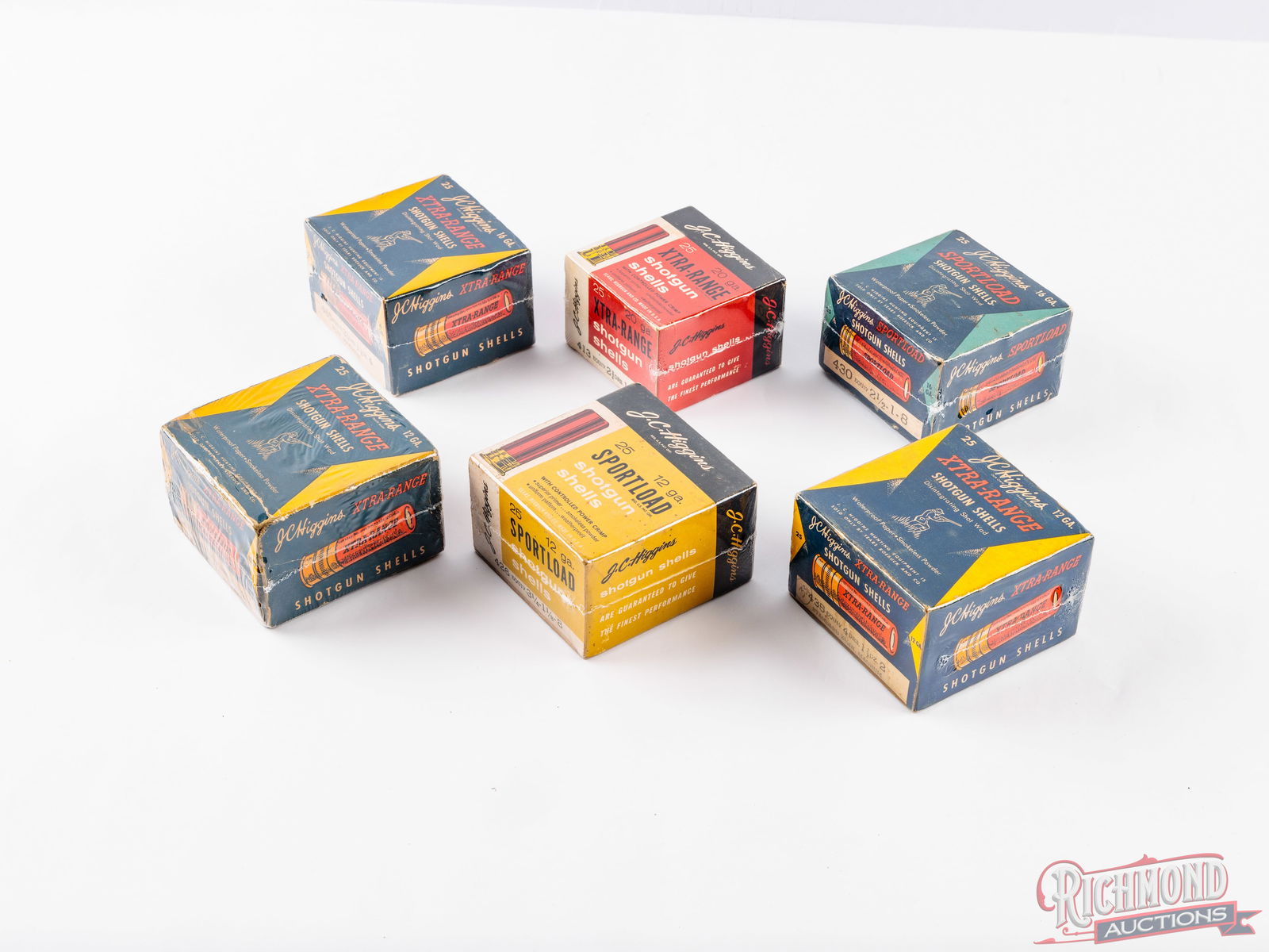 73 Rounds JC Higgins Shotshells Vintage Boxes in 12, 16 and 20 Gauge (1 of 2)