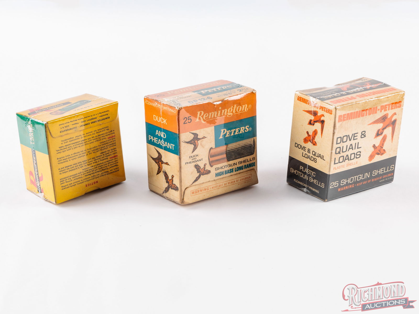 Three Collectible Remington & Peters Shotshell Boxes 12 & 20 Gauge - 2