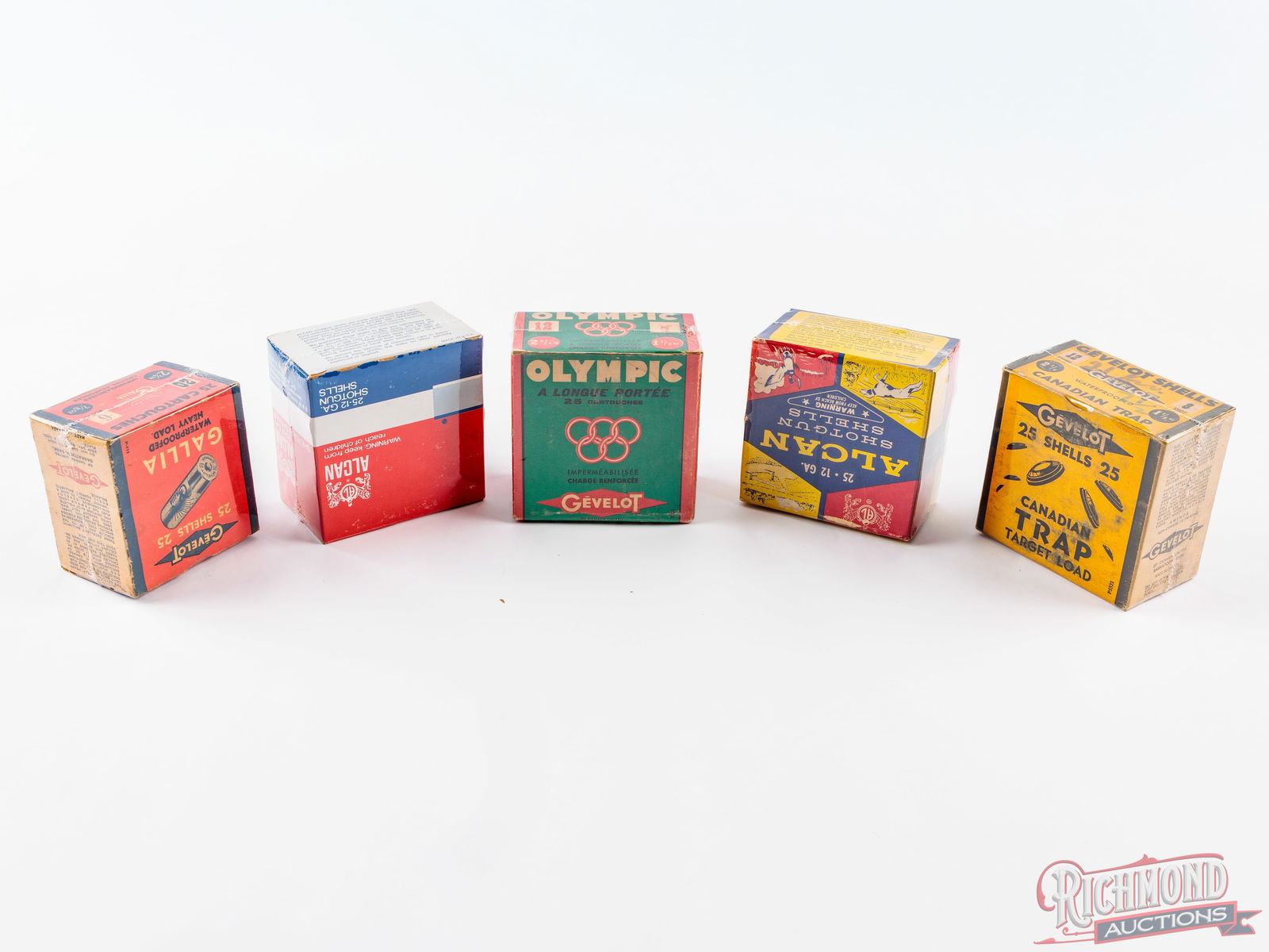 25 Rounds Alcan 12 GA Shotshells & Four Empty Shotshell Collector Boxes - 2