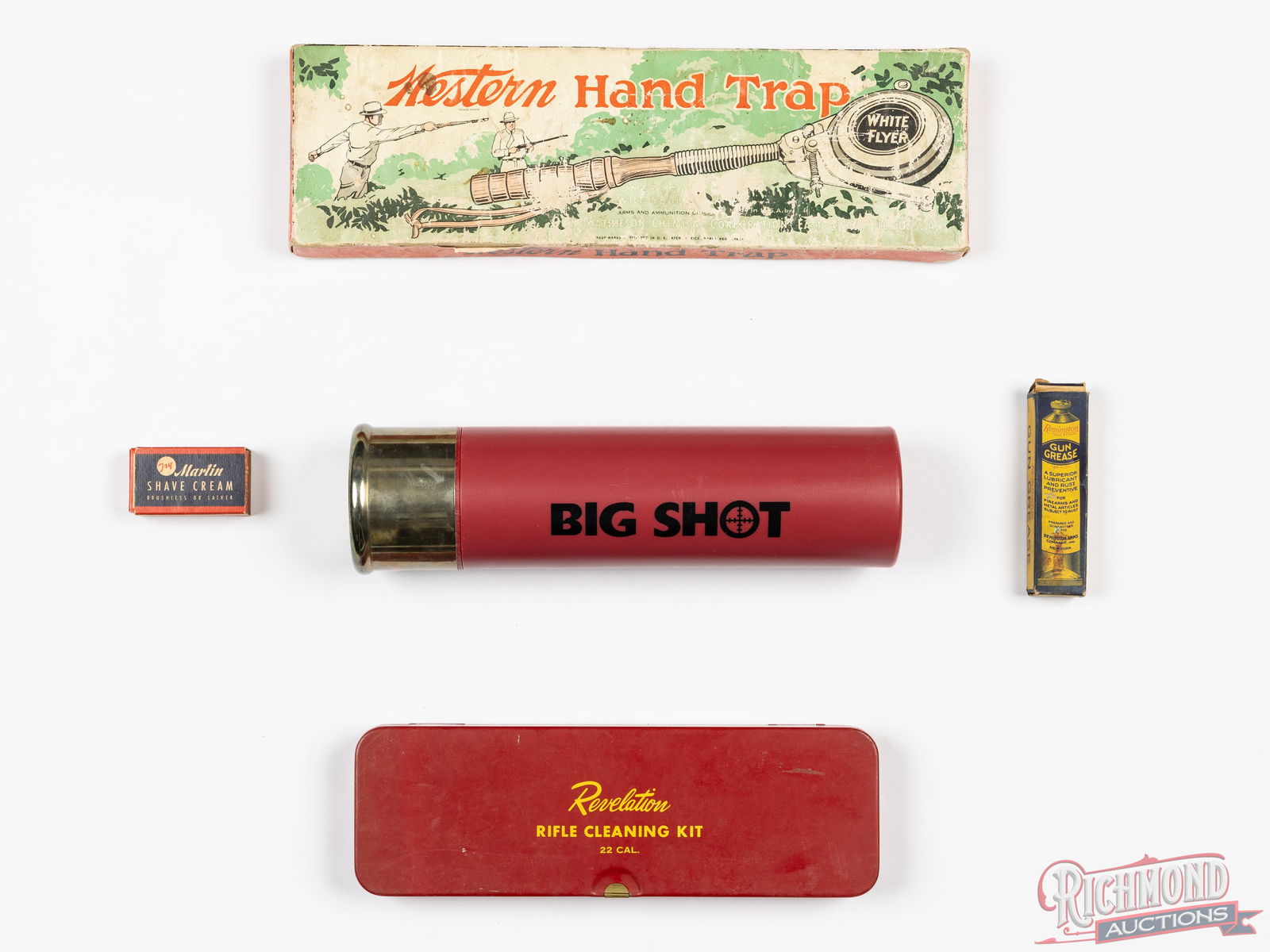 Collector Lot Vintage & Modern Gun Cleaning Kit, Western Hand Trap, Marlin Single Blades - 2