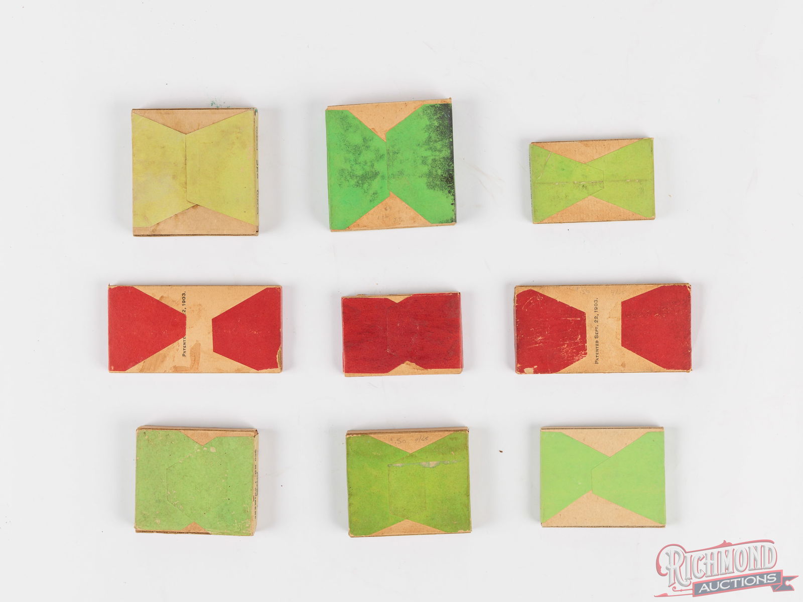 Collectors Lot Of U.M.C Primer Tins And Boxes In Display Case - 3