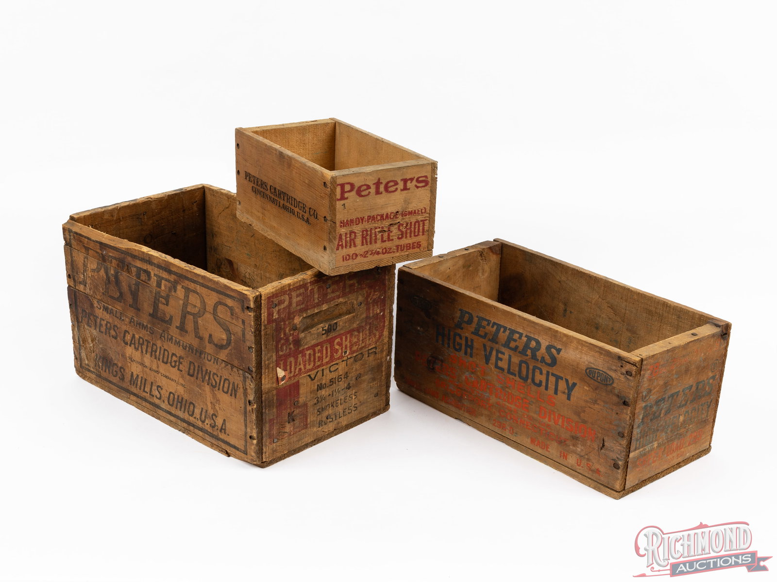 3 Peter's Victor And High Velocity Wooden Boxes And Crates (1 of 2)