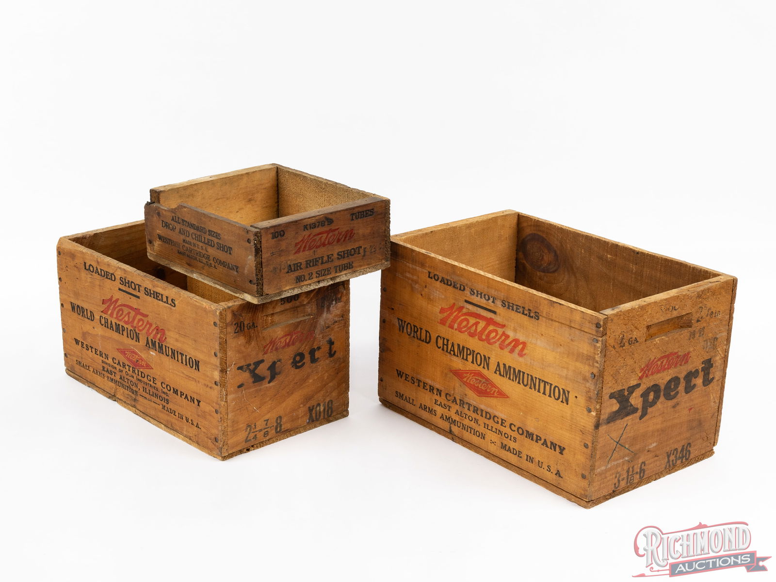 3 Western Wooden World Champion Shot Shell And Ammunition Boxes - 2
