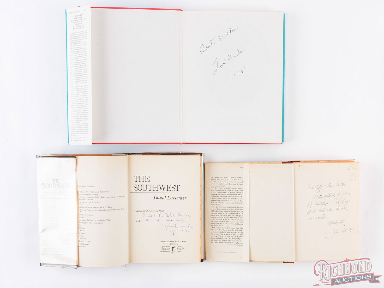 Three Author Signed First Edition Hardback Books on Native Americans - 3