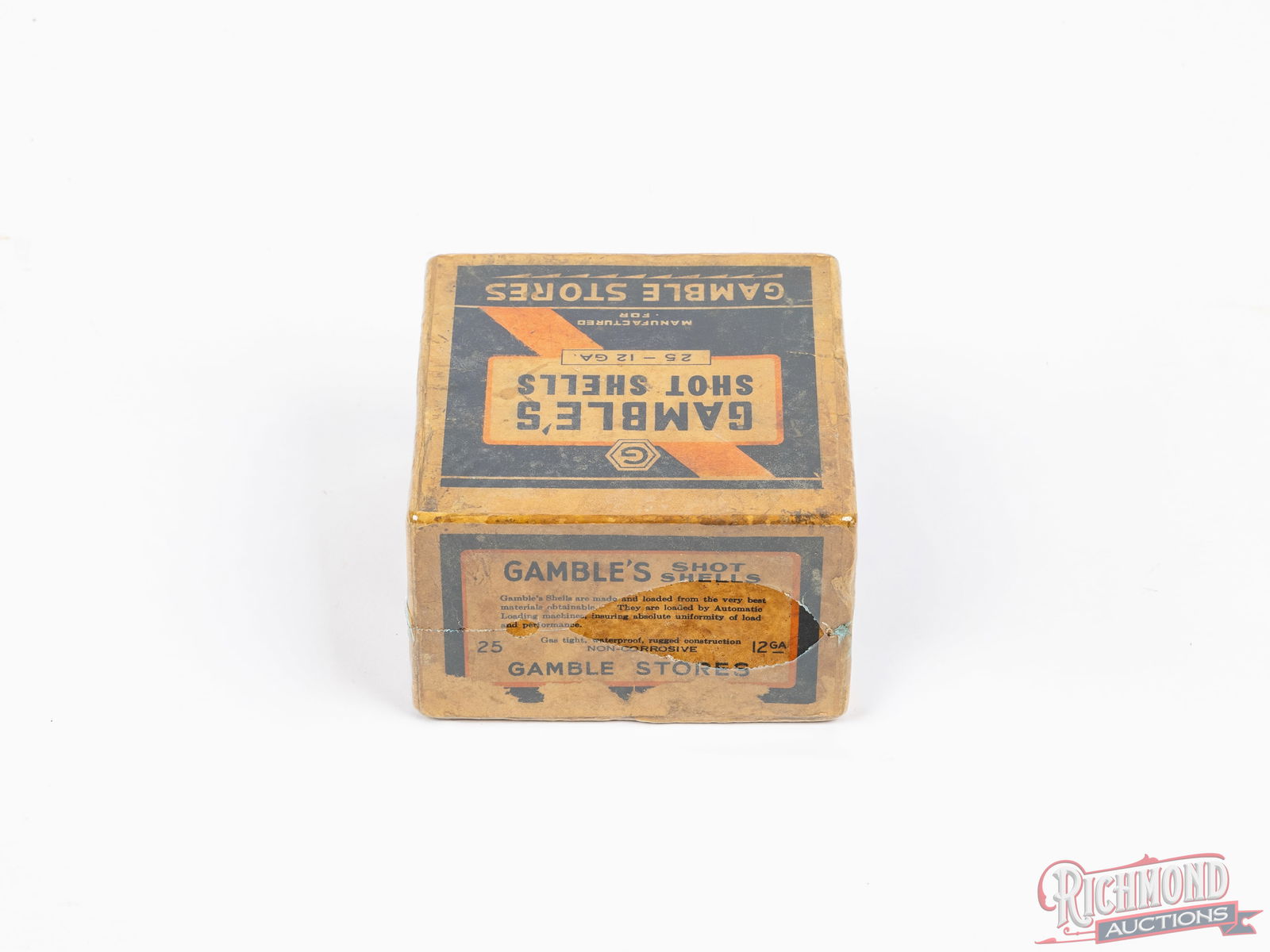Rare Two-Piece Gamble's Store Shot Shells Collector Box In 12 Gauge - 2