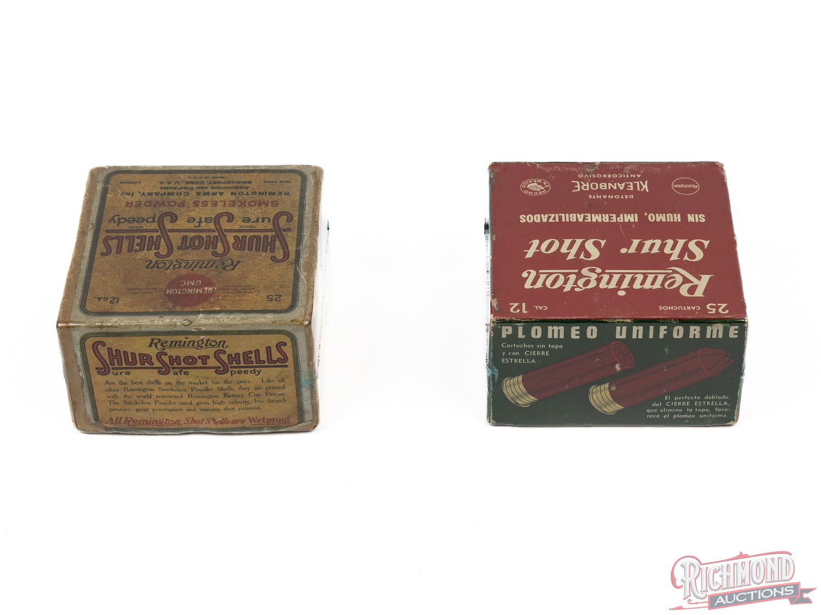 Two Remington Shur Shot Collector 12 Gauge Shotshell Boxes One Made In Mexico - 2