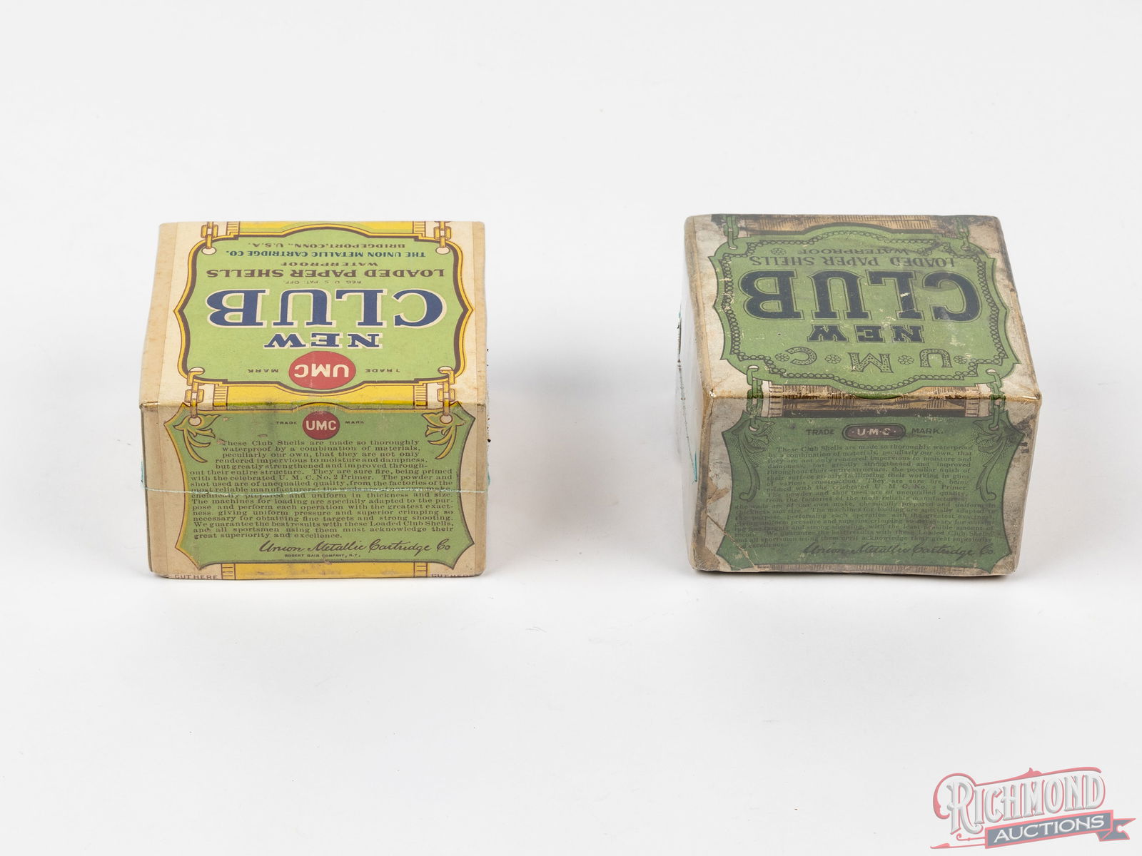 Two Collector UMC New Club Shot Shell Boxes One 16 Gauges Factory Sealed - 2