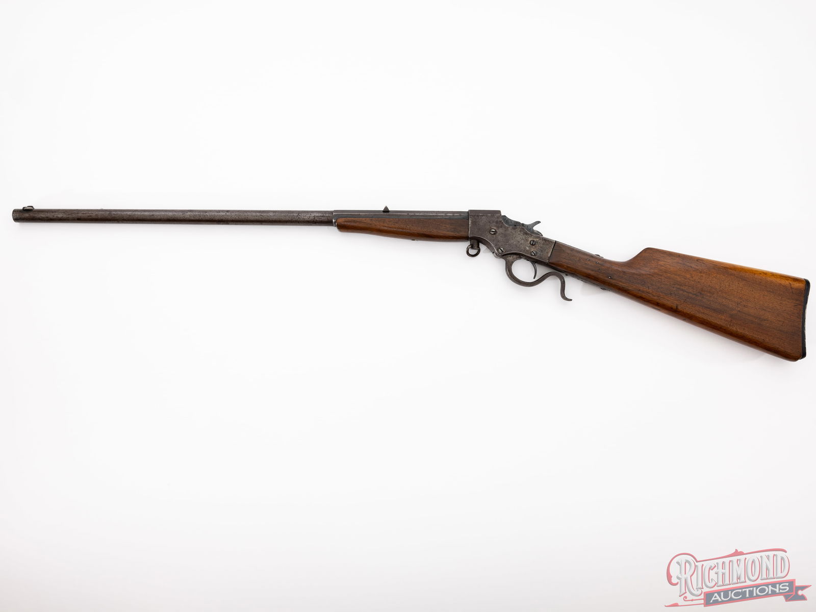 J. Stevens Favorite Falling Block Single Shot Rifle .32 Long Rimfire Half Octagon Barrel - 2