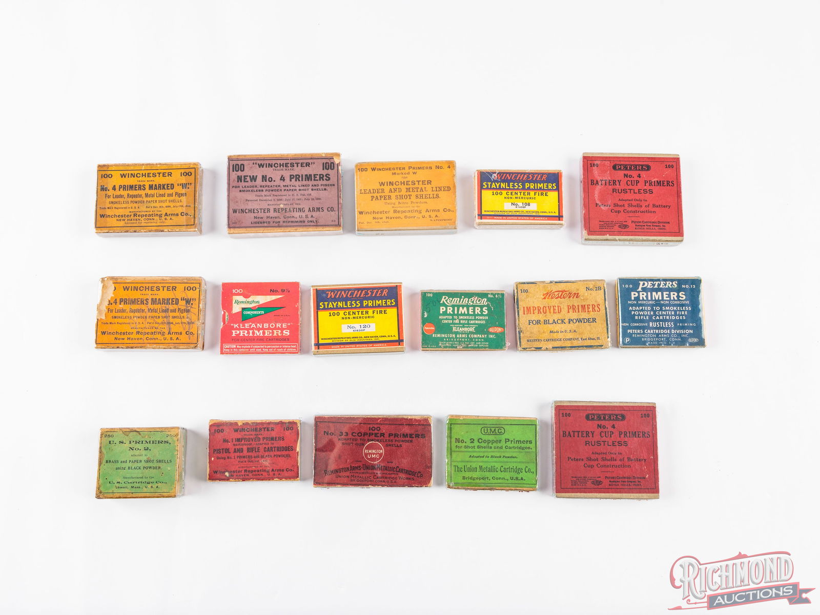 Large Collection Of Assorted Primers Includes Winchester, Peters, U.S. Cartridge Co, Remington - 2