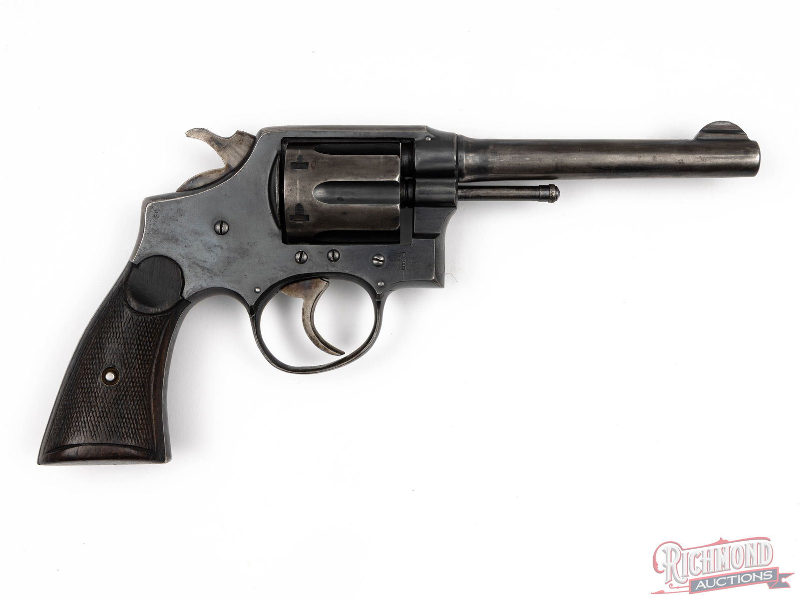 Eibar "Spanish Model 92" Colt Clone 1925 Double Action .38 Long Revolver - 2