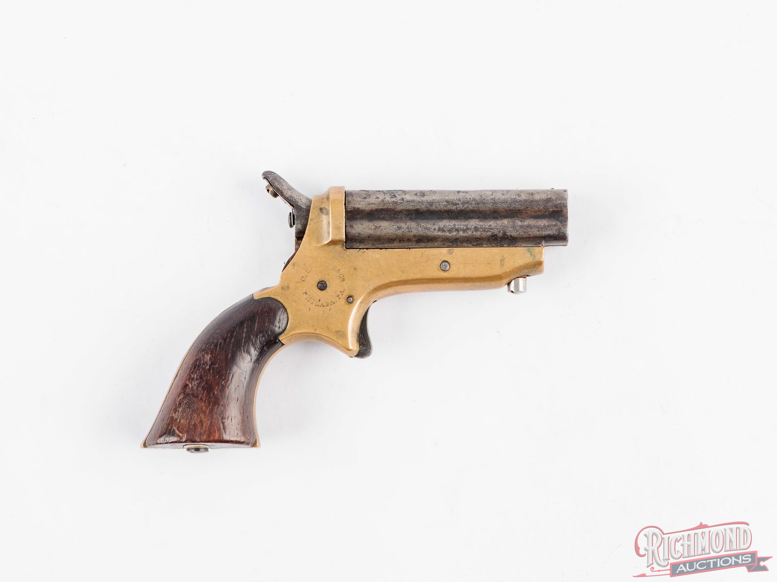 Antique Sharps .22 Cal Pepperbox Derringer Pistol - 2