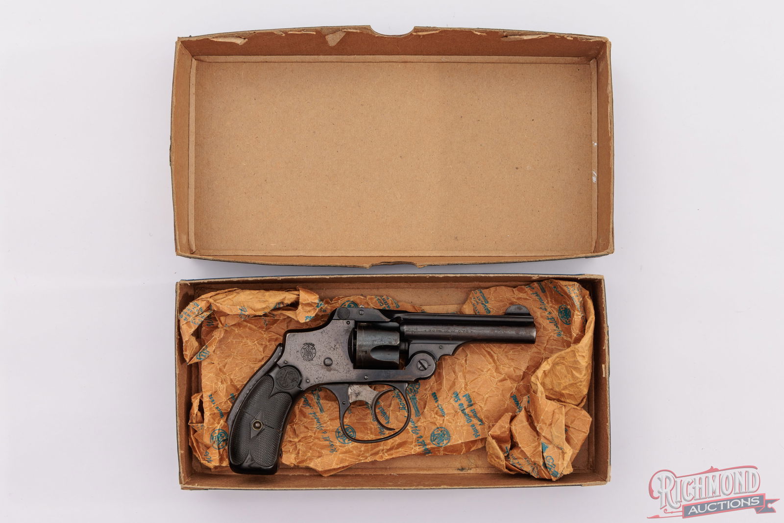 Smith & Wesson .32 S&W Safety Hammerless Lemon Squeezer Double Action Revolver in Factory Box - 4