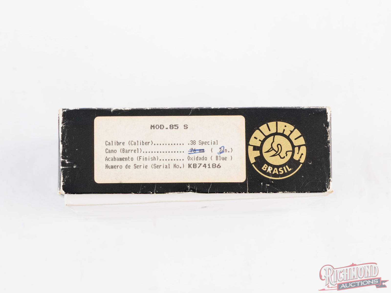 Taurus Model 85-S .38 Special 2" Snub Nose Revolver In Original Box - 5