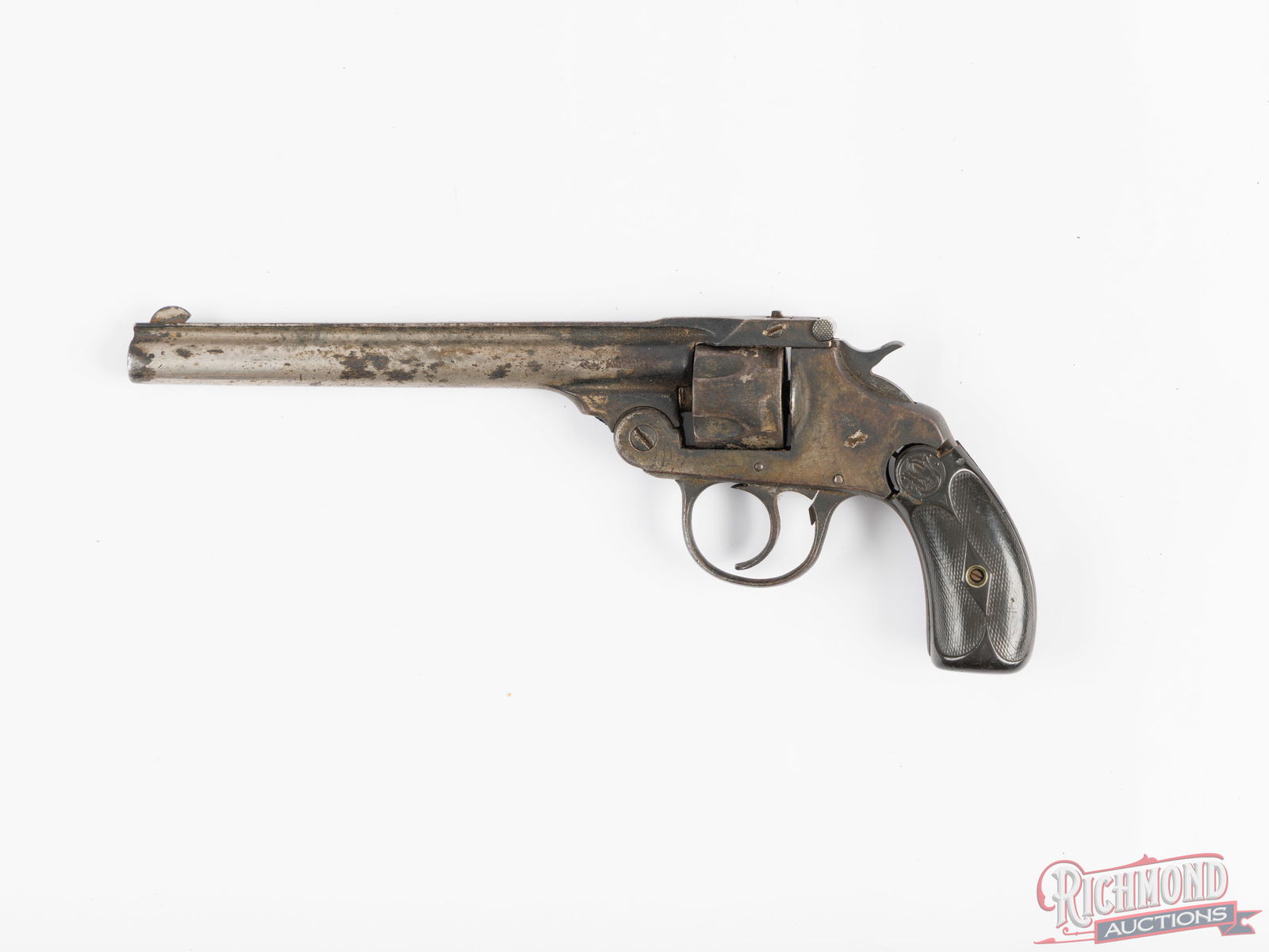 Iver Johnson Top Break 32 S&W Caliber Double Action Revolver In Period Belt And Holster - 2