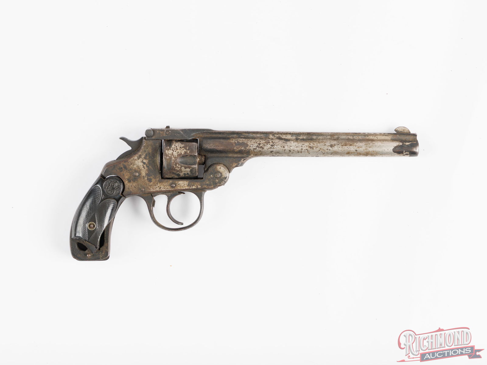 Iver Johnson Top Break 32 S&W Caliber Double Action Revolver In Period Belt And Holster - 3