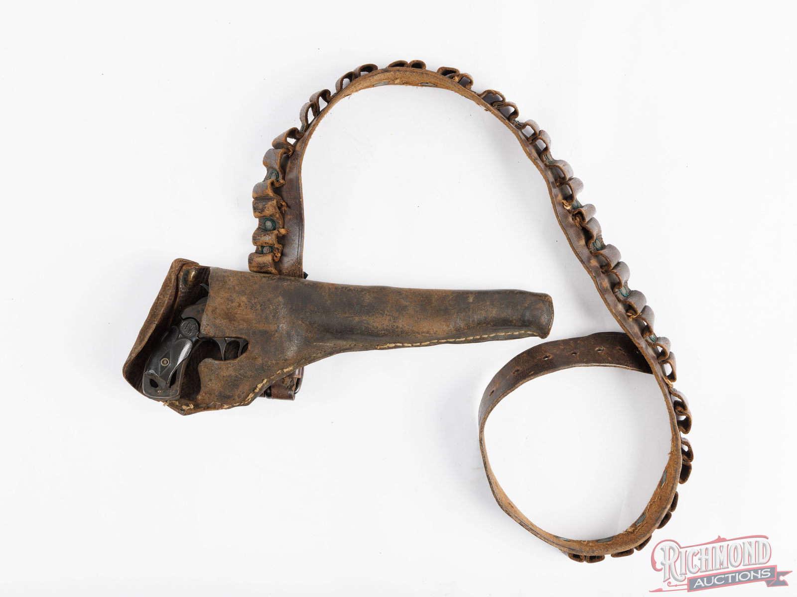 Iver Johnson Top Break 32 S&W Caliber Double Action Revolver In Period Belt And Holster - 5