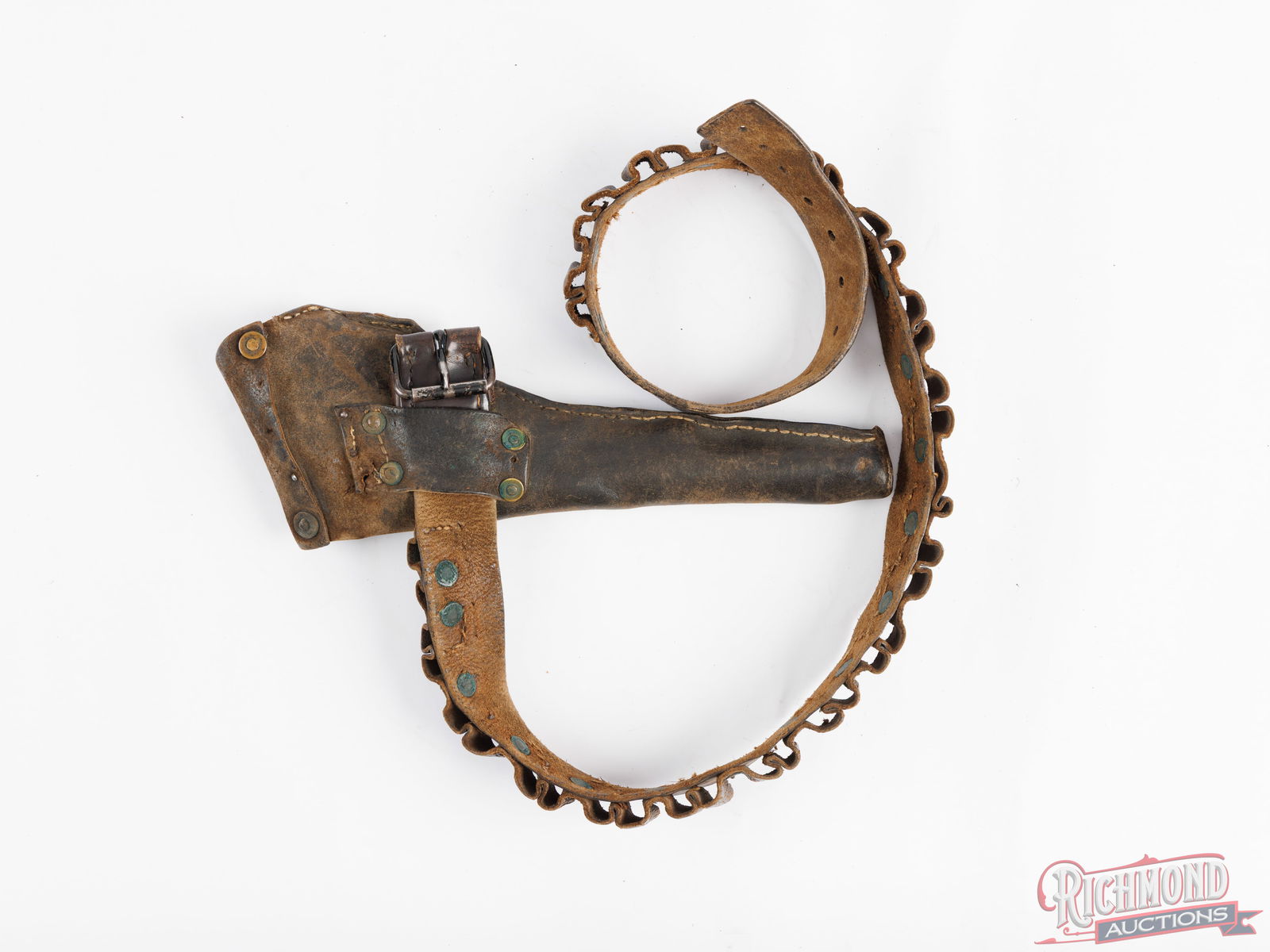 Iver Johnson Top Break 32 S&W Caliber Double Action Revolver In Period Belt And Holster - 6