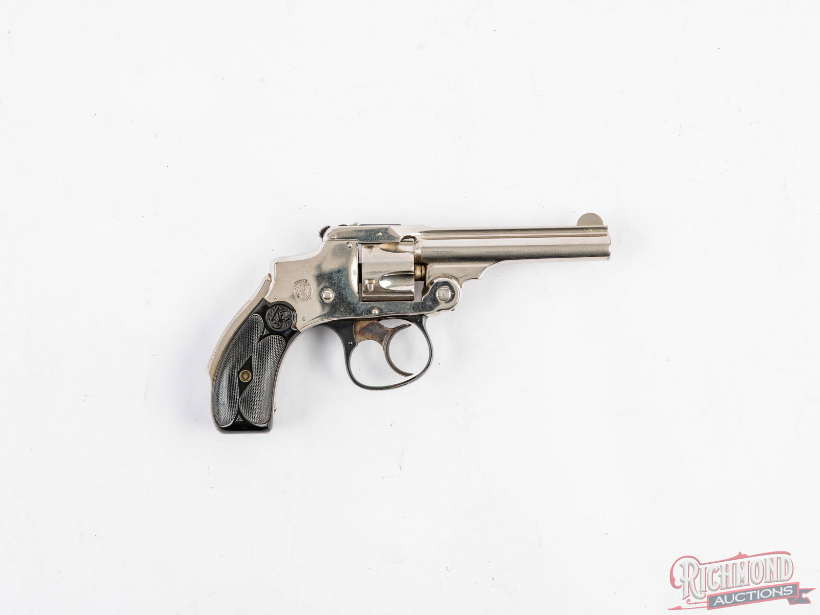 Smith & Wesson 32 Double Action 1st Model .32 S&W 3-1/2" Nickel - 2
