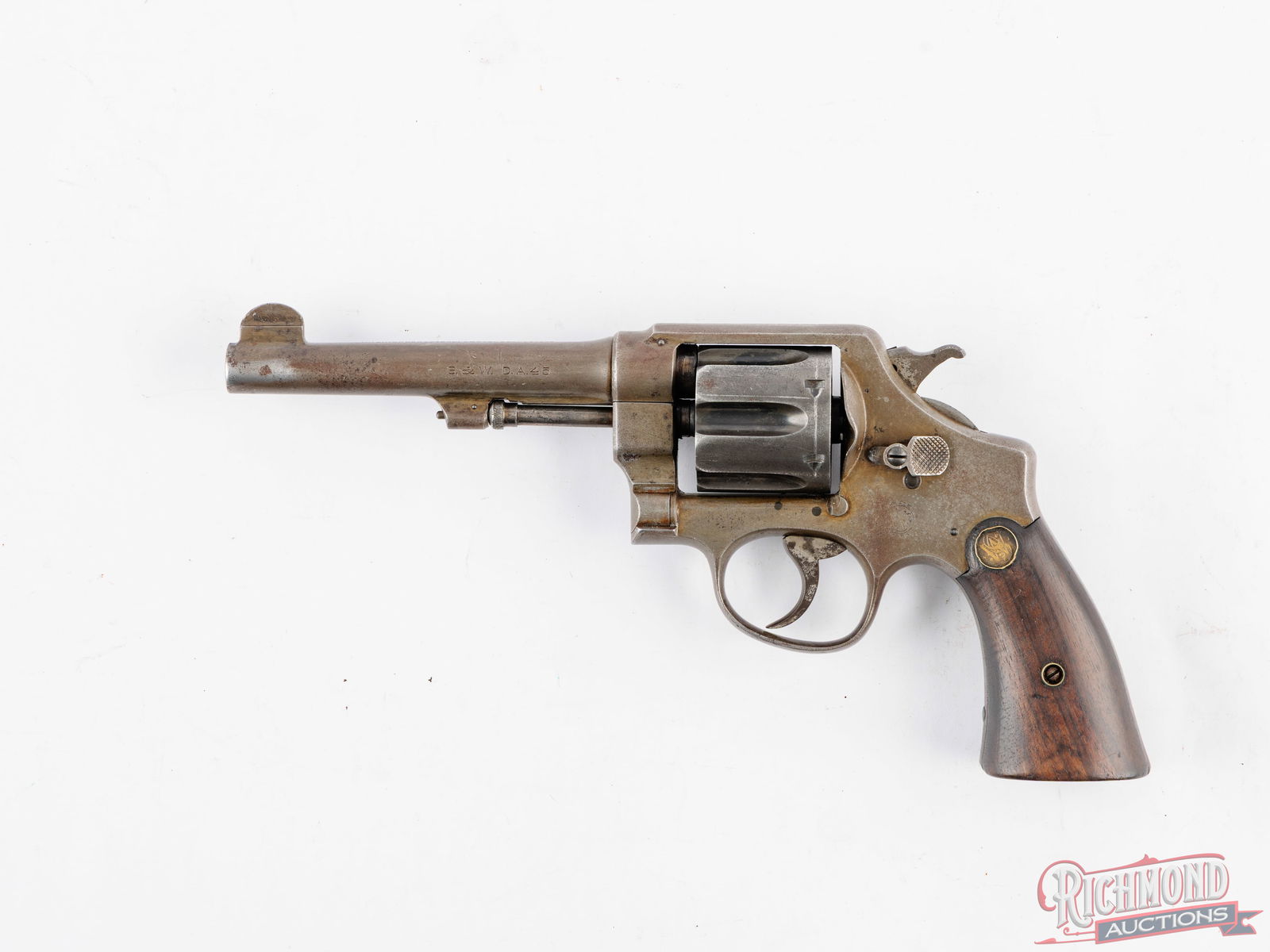 Smith & Wesson D.A. 45 Army Model 1917 Double Action .45 ACP Revolver (1 of 2)