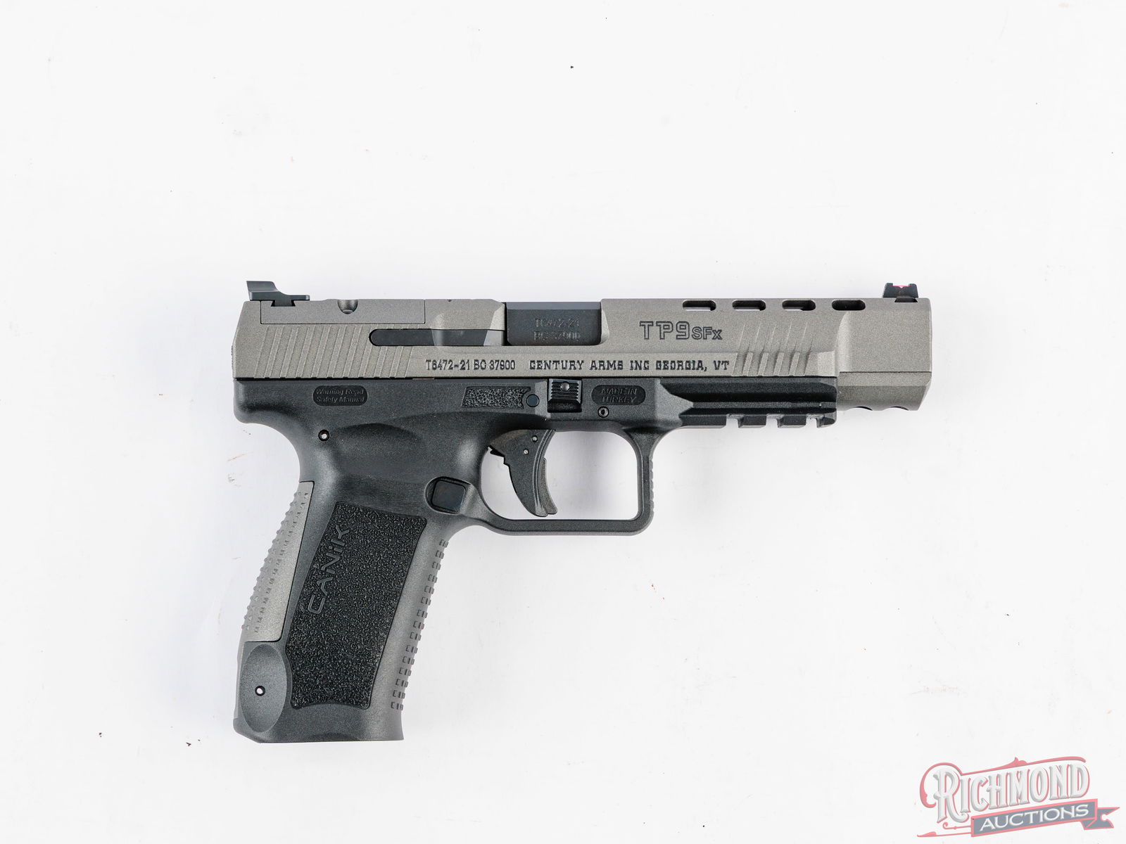 Unfired Canik TP9 SFX 9mm Semi-Auto Pistol Tungsten Duo-Tone In Original Case - 3