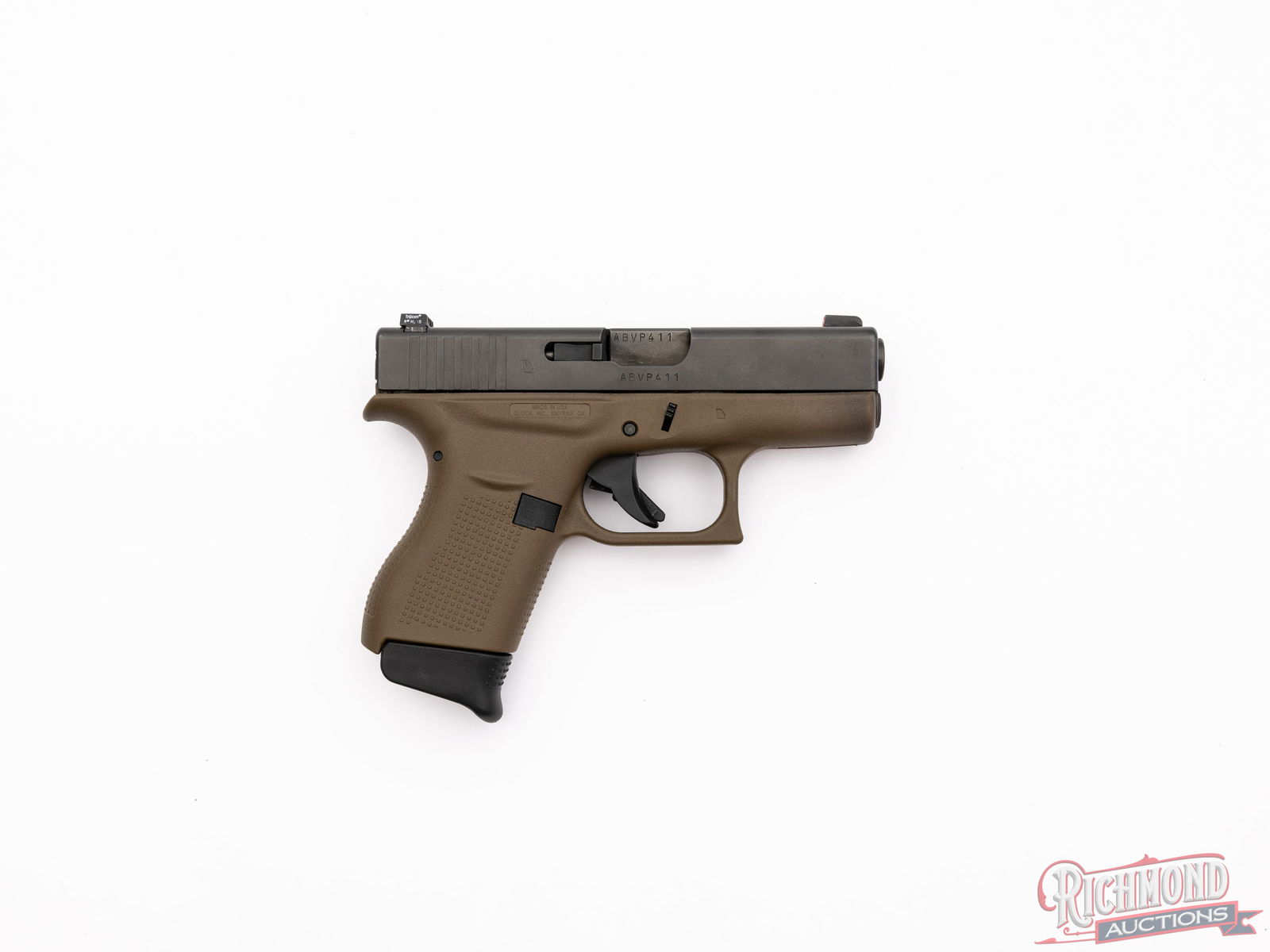 Glock 42 .380 ACP Duo-Tone FDE Semi-Auto Pistol In Original Box - 3