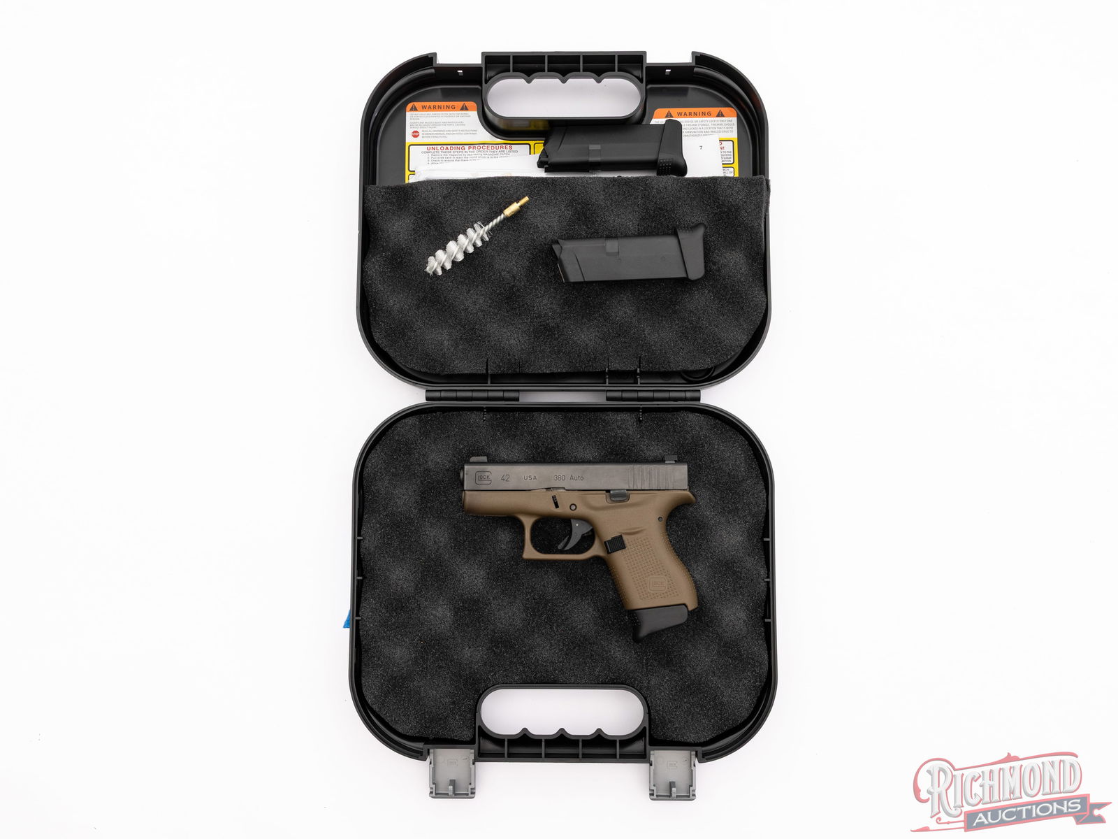 Glock 42 .380 ACP Duo-Tone FDE Semi-Auto Pistol In Original Box - 4
