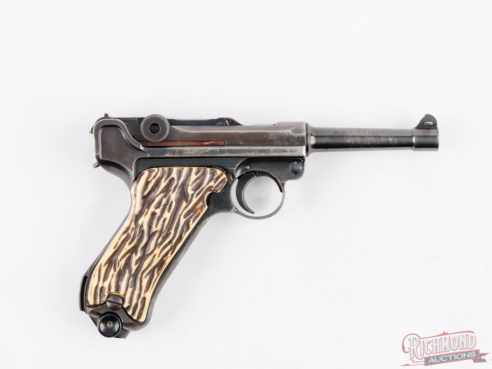 1941 German Mauser P08 9mm Luger Semi-Auto Pistol - 2